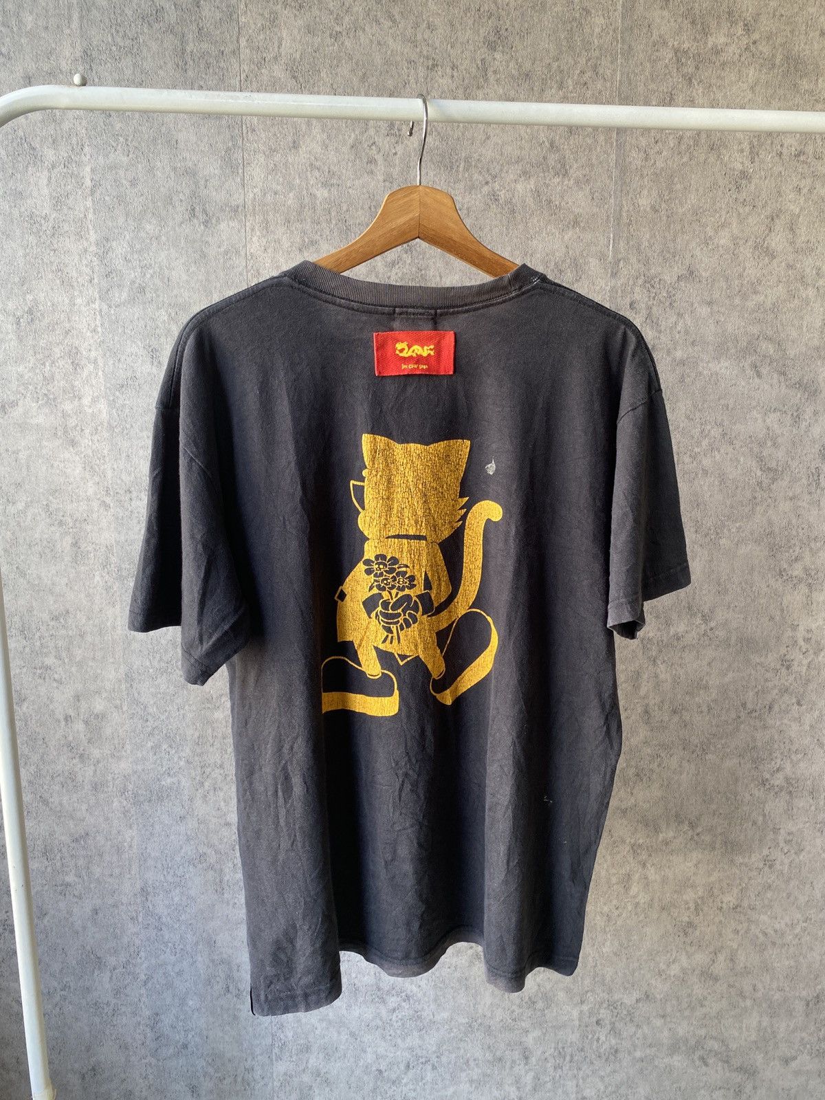 Japanese Brand × Vintage Vintage 90s Cream Soda Temmye Faded Black Distressed Tee Size US L / EU 52-54 / 3 - 2 Thumbnail