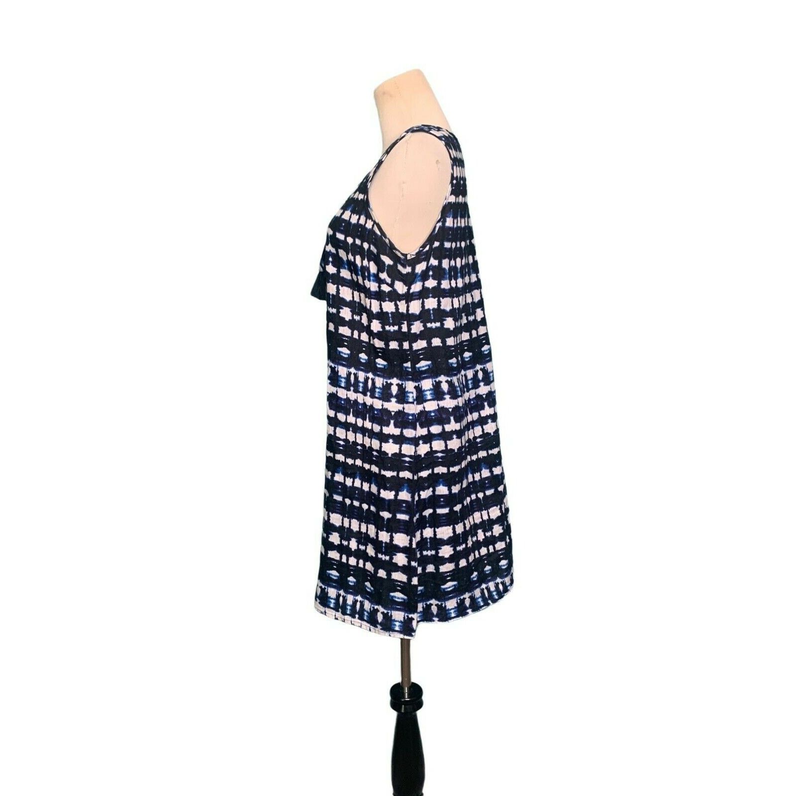Cynthia Rowley Cynthia Rowley white blue linen sleeveless mini dress size 4 Size S / US 4 / IT 40 - 5 Thumbnail