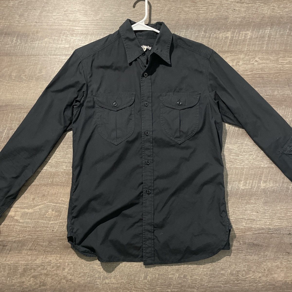 Monitaly Monitaly Giorgio Black Button Up Size US S / EU 44-46 / 1 - 3 Thumbnail