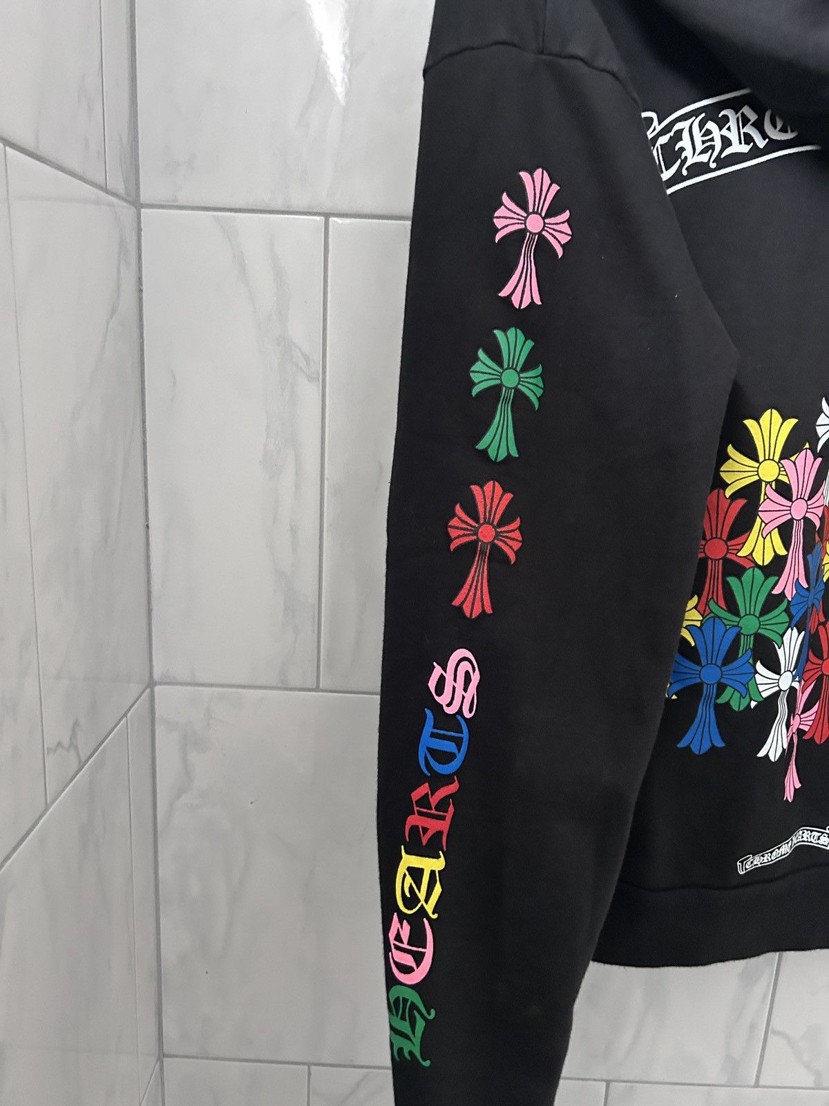 Chrome Hearts Chrome Hearts Cemetery Cross Multi-color Zip Up Hoodie XS Size US XS / EU 42 / 0 - 7 Thumbnail