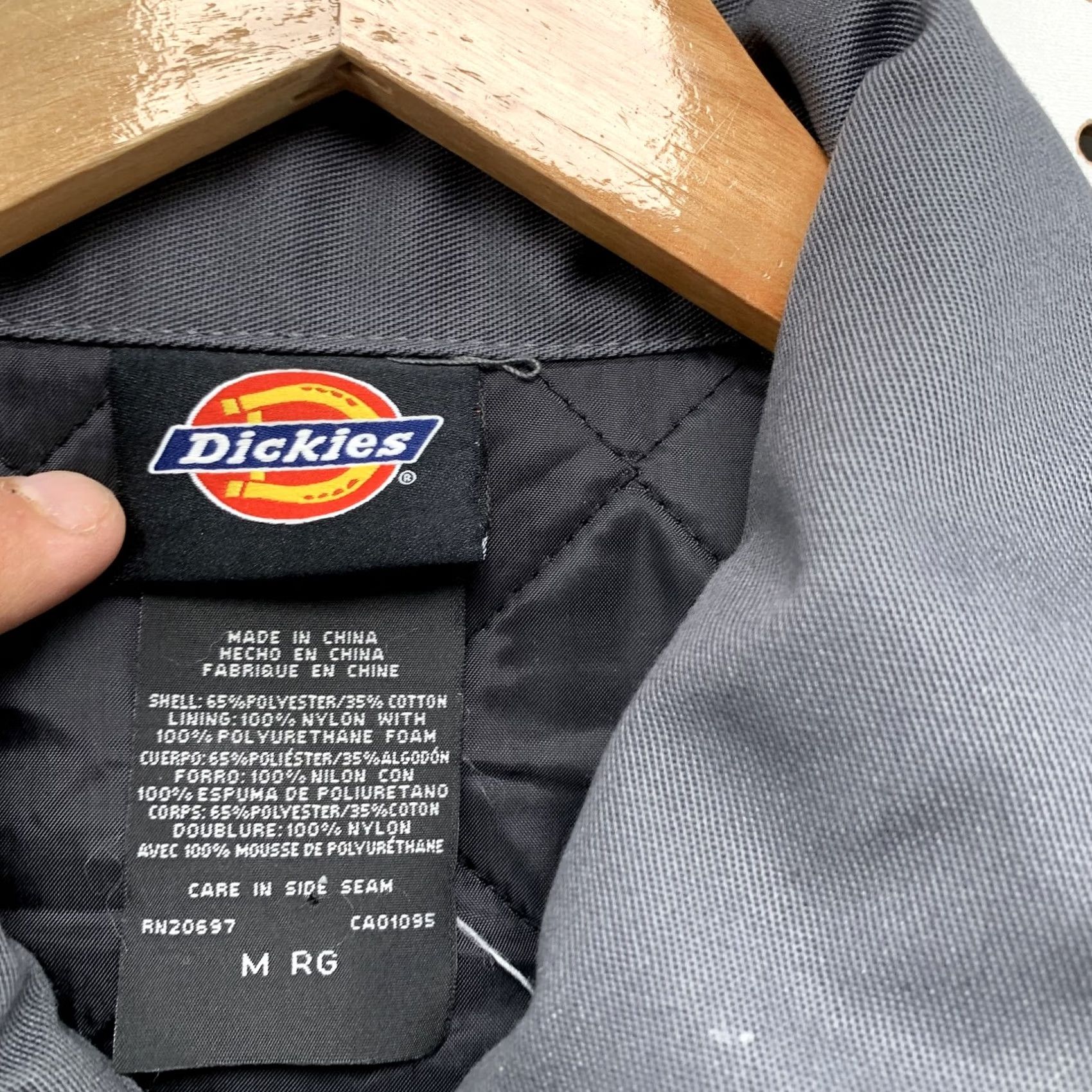 Dickies Dickies Jacket Bomber Mens Medium Full Zip Workwear Gray Vintage Size US M / EU 48-50 / 2 - 3 Thumbnail