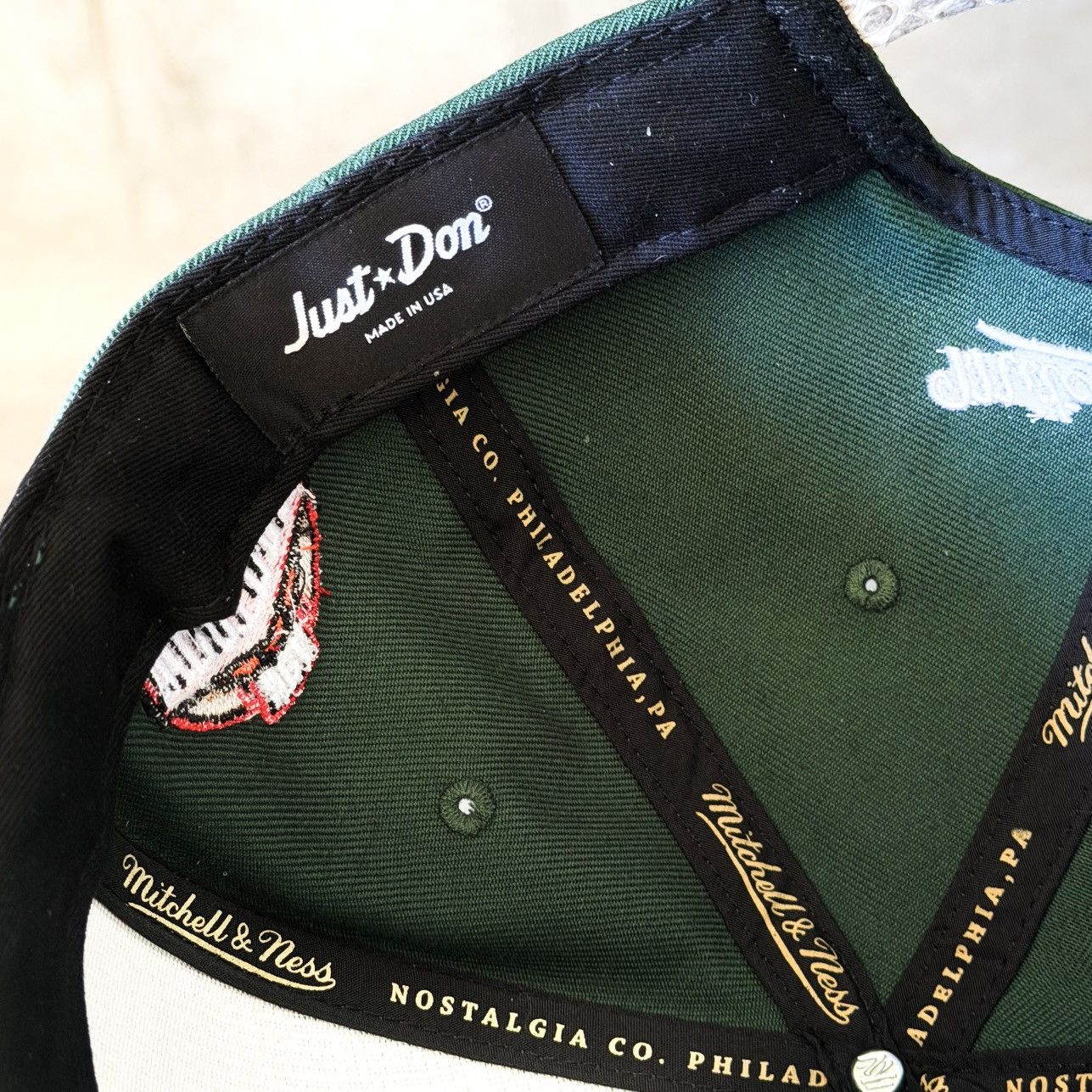 Just Don × Mitchell & Ness Just Don Mitchell & Ness THE FINALS Python Brim Hat Size ONE SIZE - 8 Thumbnail