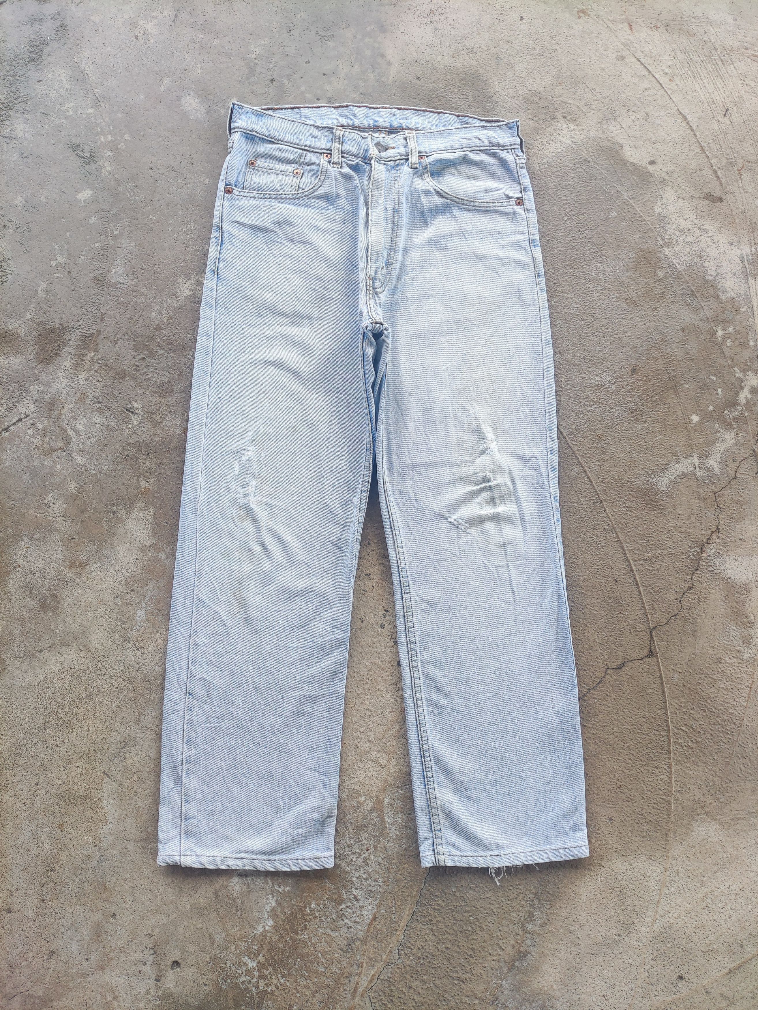 Levi's Vintage Levi's Denim Distress Faded Pants W32 Size US 32 / EU 48 - 1 Thumbnail