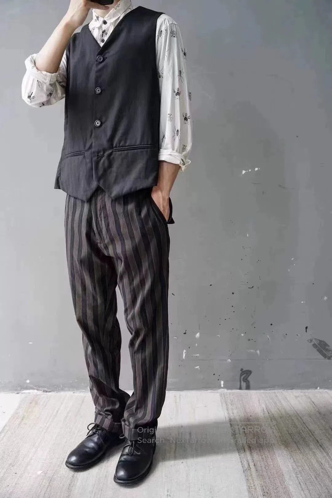 Geoffrey B. Small Geoffrey B. Small Silk Wool Striped Pants. Size US 36 / EU 52 - 5 Thumbnail