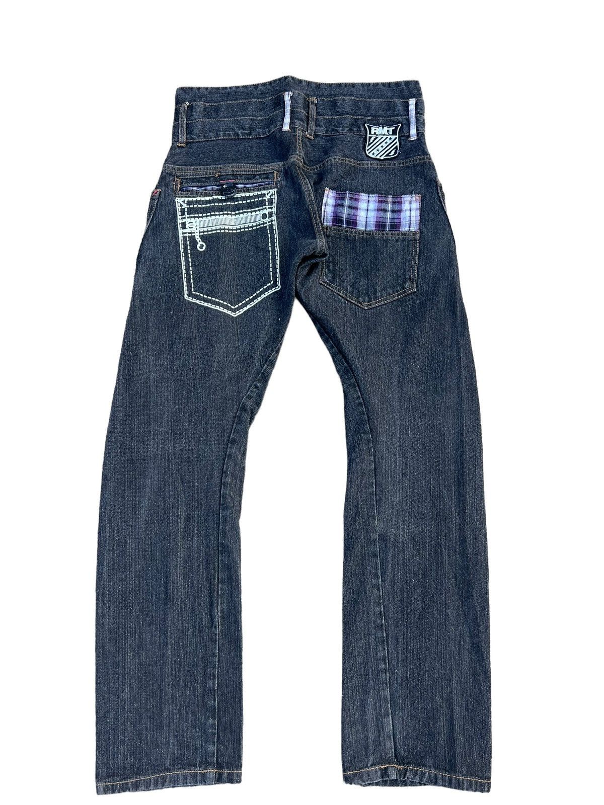 Japanese Brand Rare! Rimaster Japan Triple Waist Denim Jeans Size US 32 / EU 48 - 2 Thumbnail