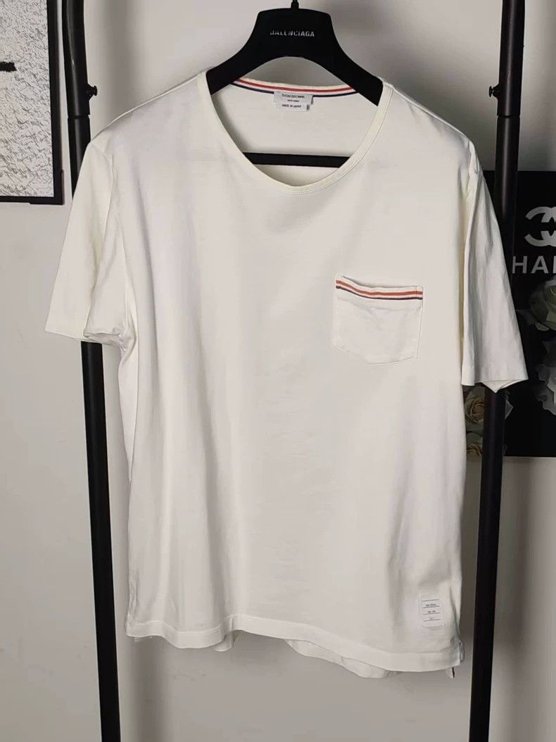 Thom Browne THOM BURANE White Short Sleeve T-shirt - dmc Size US M / EU 48-50 / 2 - 1 Thumbnail