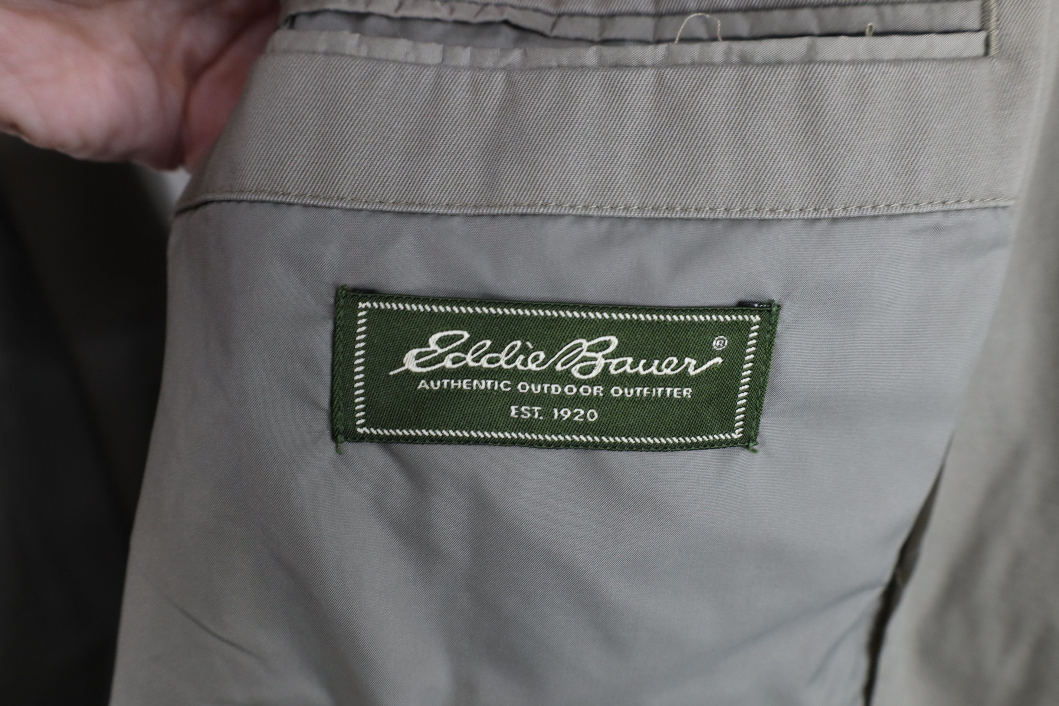 Eddie Bauer Vintage Eddie Bauer Blazer Suit Coat Jacket Cotton Gray Size US L / EU 52-54 / 3 - 13 Thumbnail