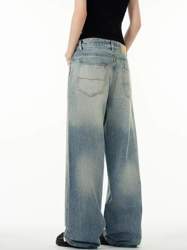 Japanese Brand VIBE Vintage men's loose baggy wide-leg cleanfit jeans Size US 32 / EU 48 - 5 Thumbnail
