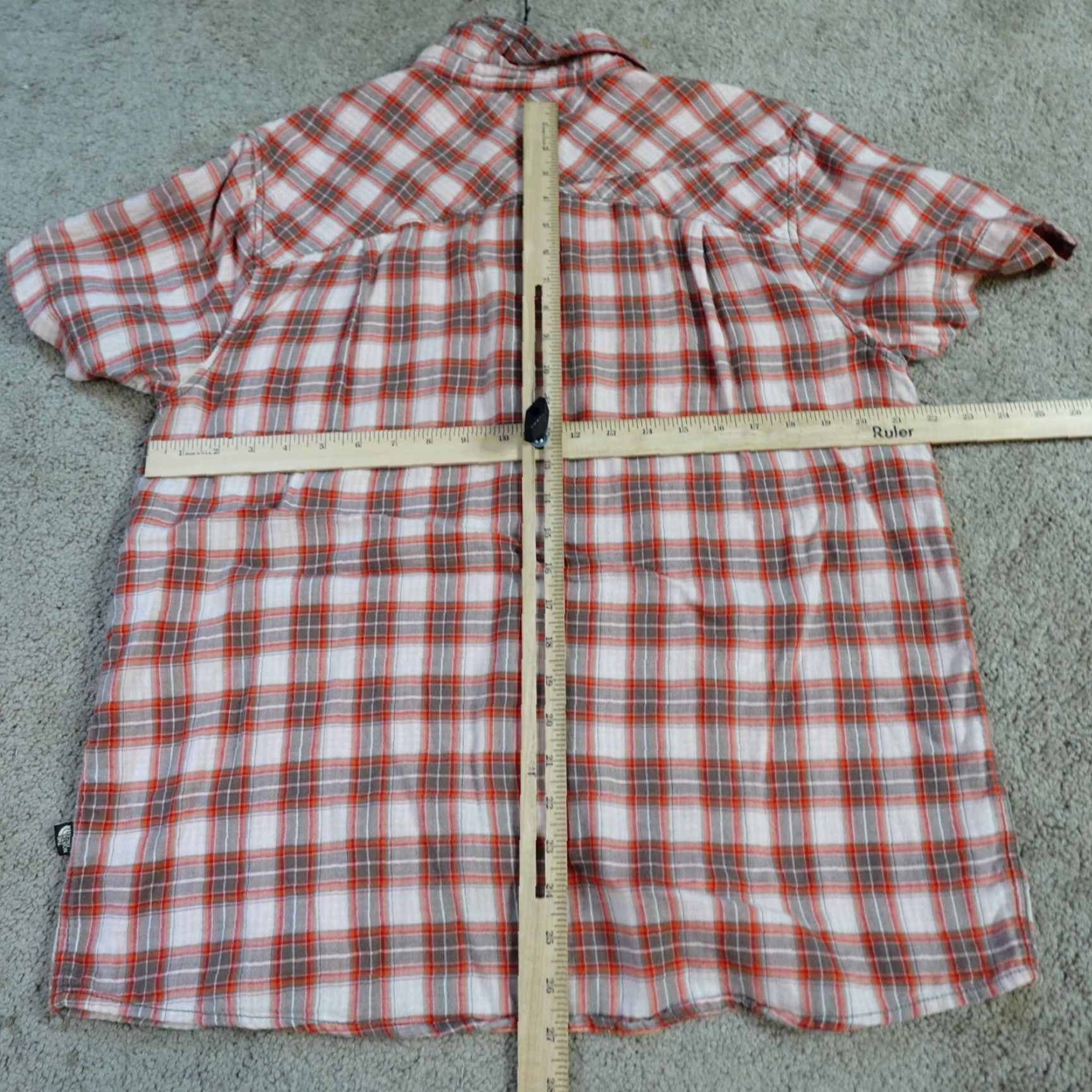 The North Face The North Face Shirt L Beige Plaid Short Sleeve Button-Up Casual Cotton Blend Men Regular Vintage No Size US L / EU 52-54 / 3 - 6 Thumbnail