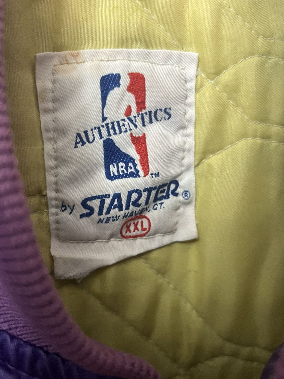 Vintage Los Angeles Lakers Satin Purple 90’s STARTER Jacket XXL Size US XXL / EU 58 / 5 - 7 Thumbnail