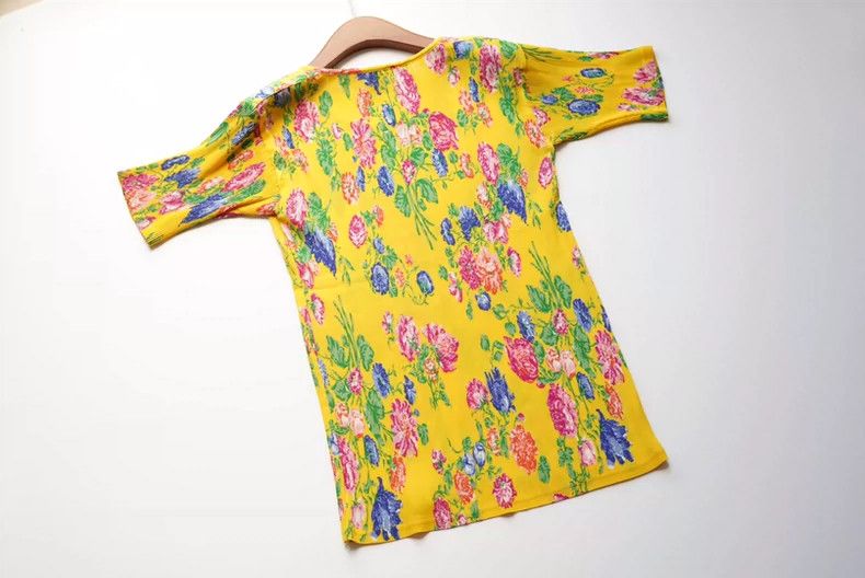 Kenzo KENZO 1980s poster style pleated floral set Size XS / US 0-2 / IT 36-38 - 5 Thumbnail