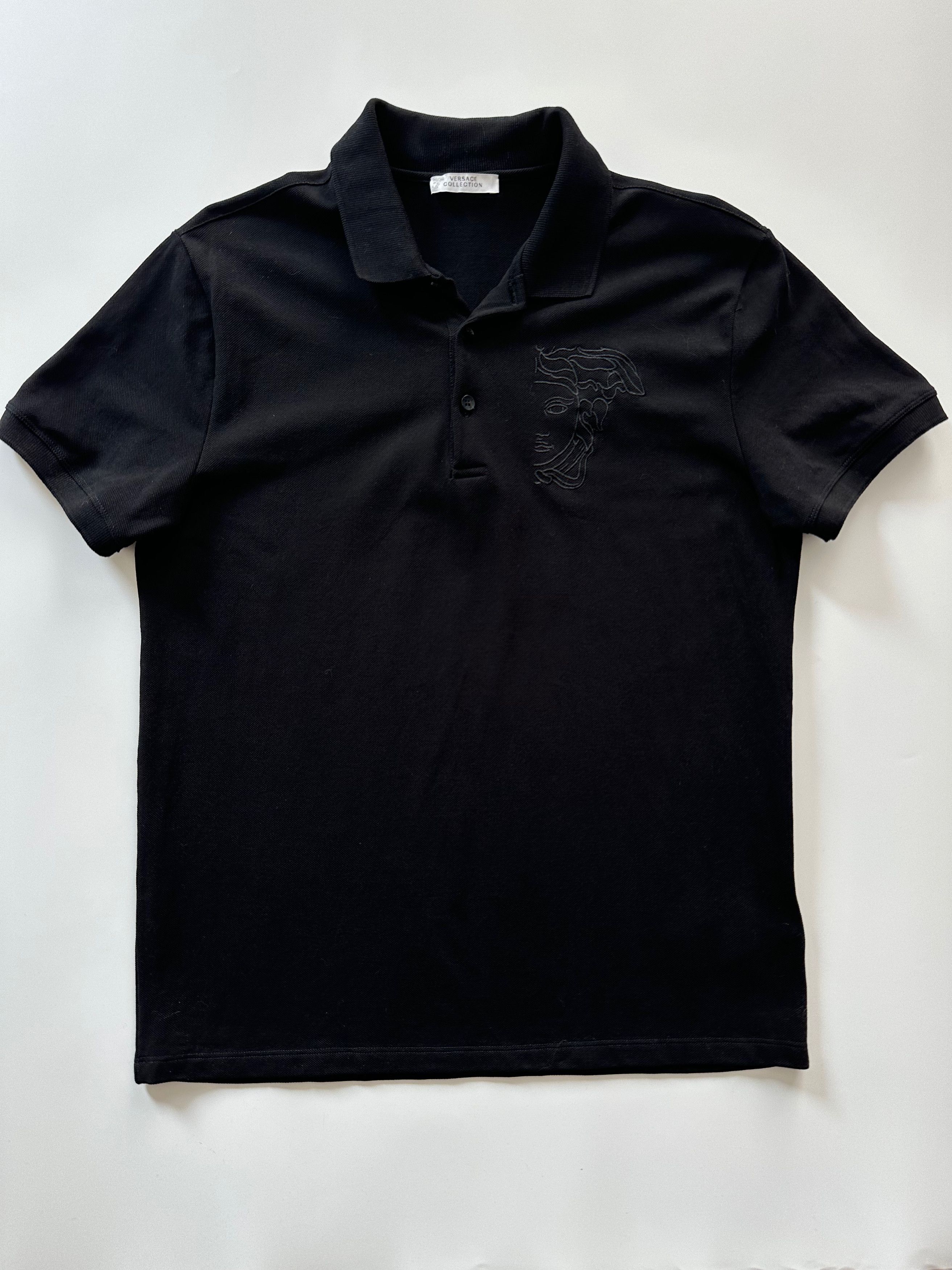 Versace Versace Collection Medusa Black Polo Shirt Short Sleeve Size US M / EU 48-50 / 2 - 10 Thumbnail