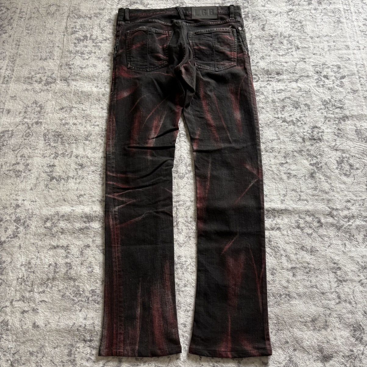 Biker jeans × hysteric - Gem LGB Moto Biker Waxed S-Wolf Cut Jeans