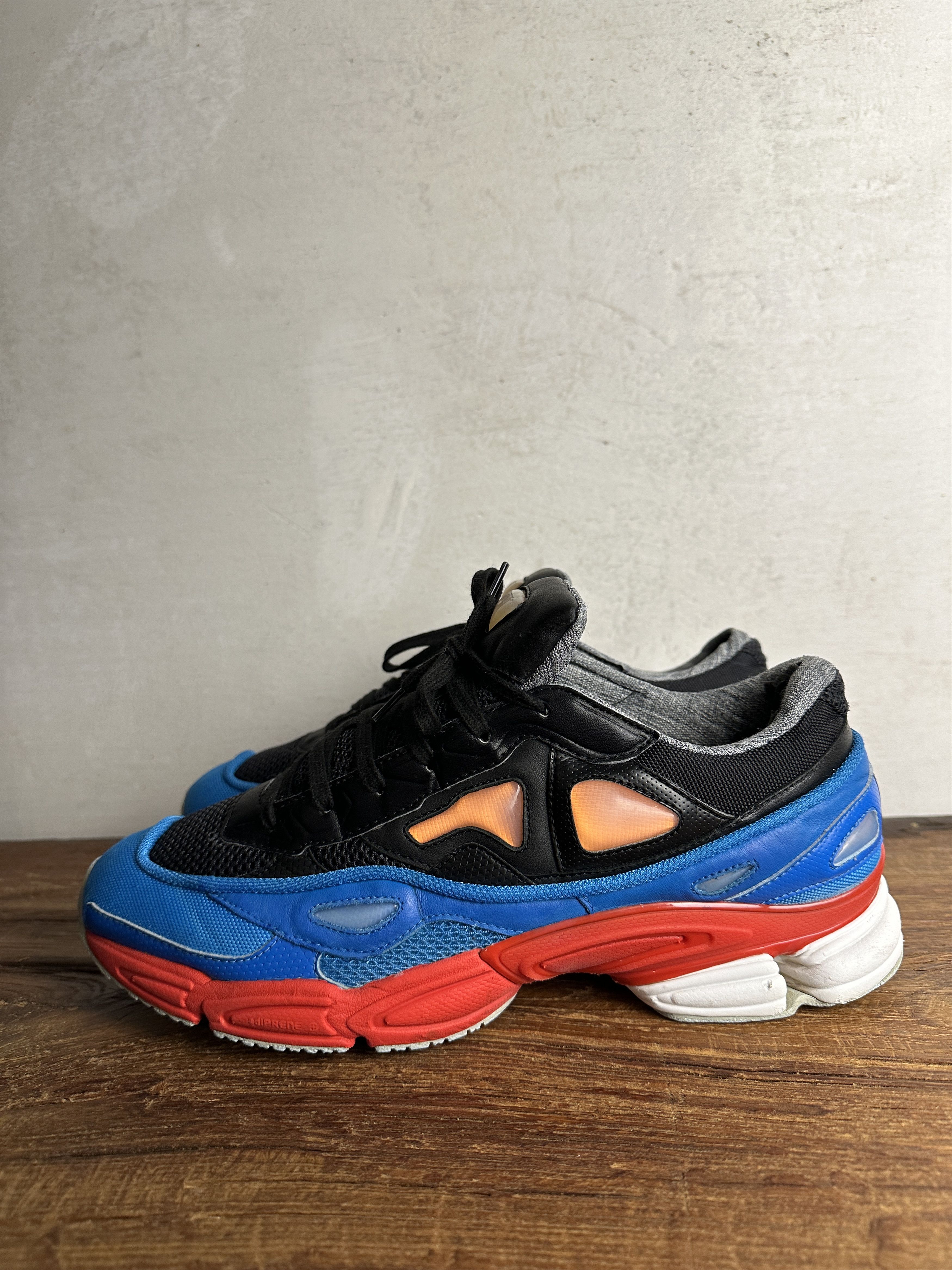 Adidas × Raf Simons Adidas x Raf Simons Ozweego 2 Black Red Orange Sneakers Size US 11 / EU 44 - 2 Thumbnail