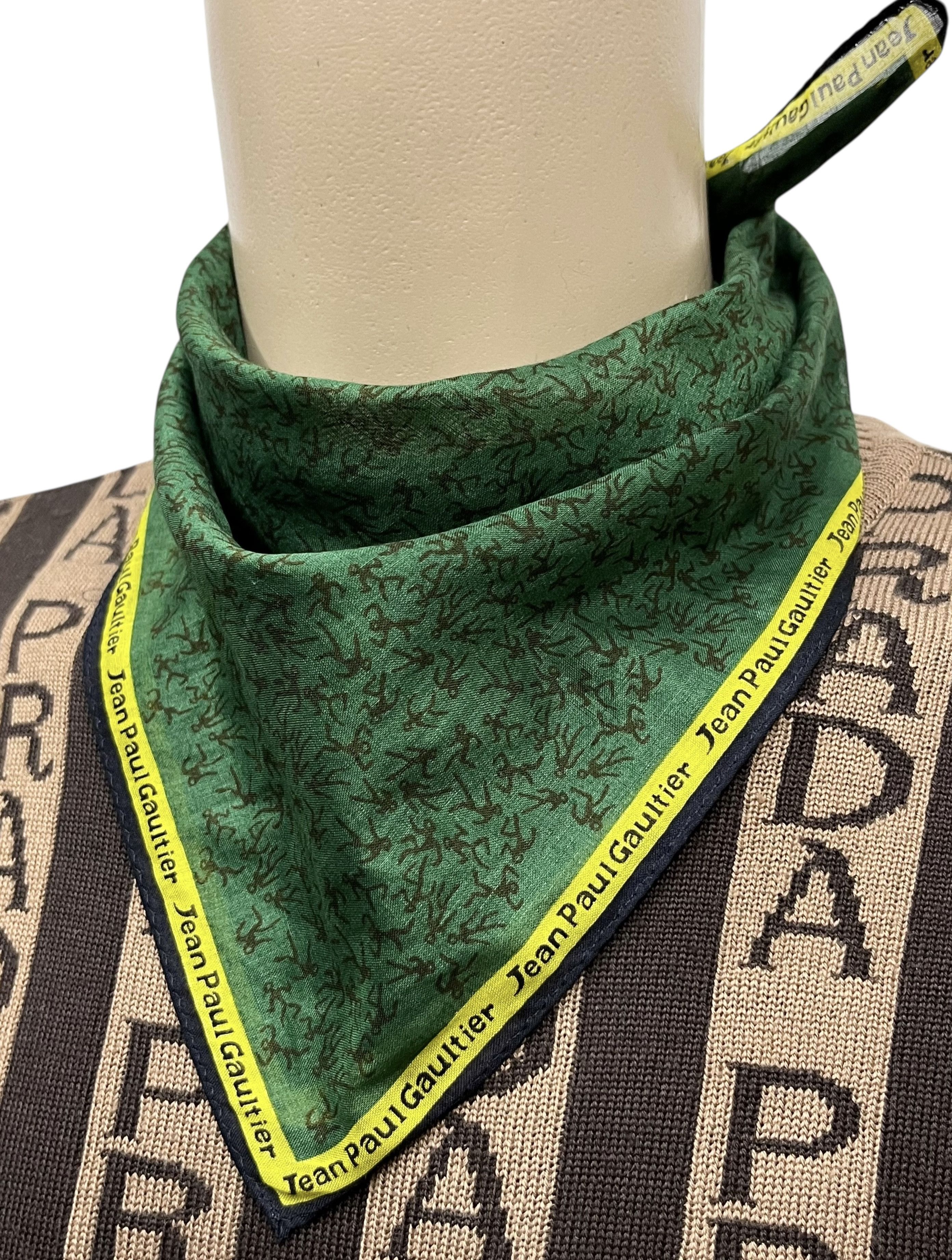 Jean Paul Gaultier JEAN PAUL GAULTIER Neckerchief Handkerchief Pocketsquare Size ONE SIZE - 3 Thumbnail