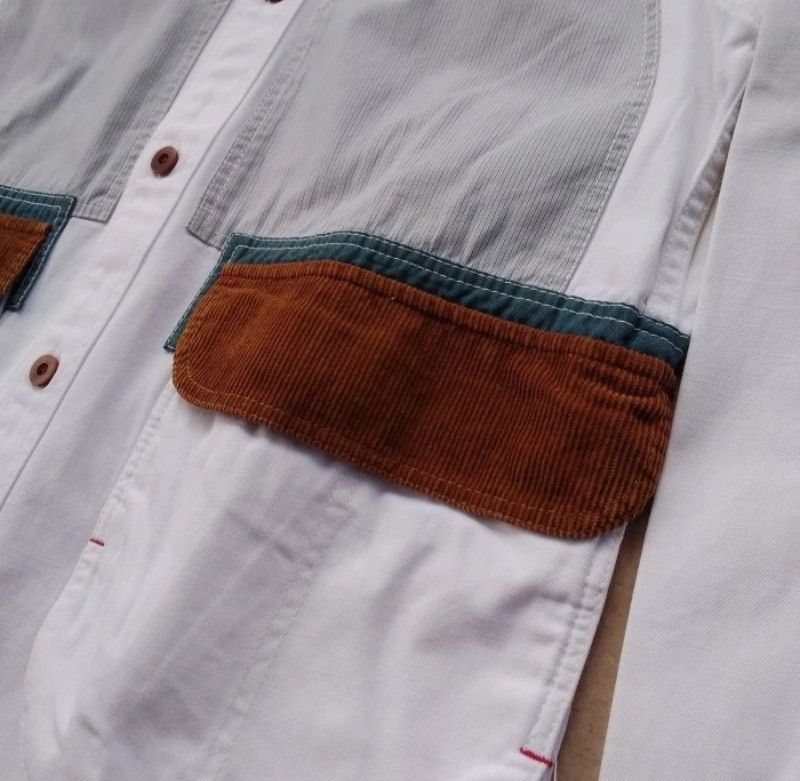Junya Watanabe Junya Watanabe MAN Patchwork Rodeo Corduroy Flannel Shirt Size US XS / EU 42 / 0 - 4 Thumbnail