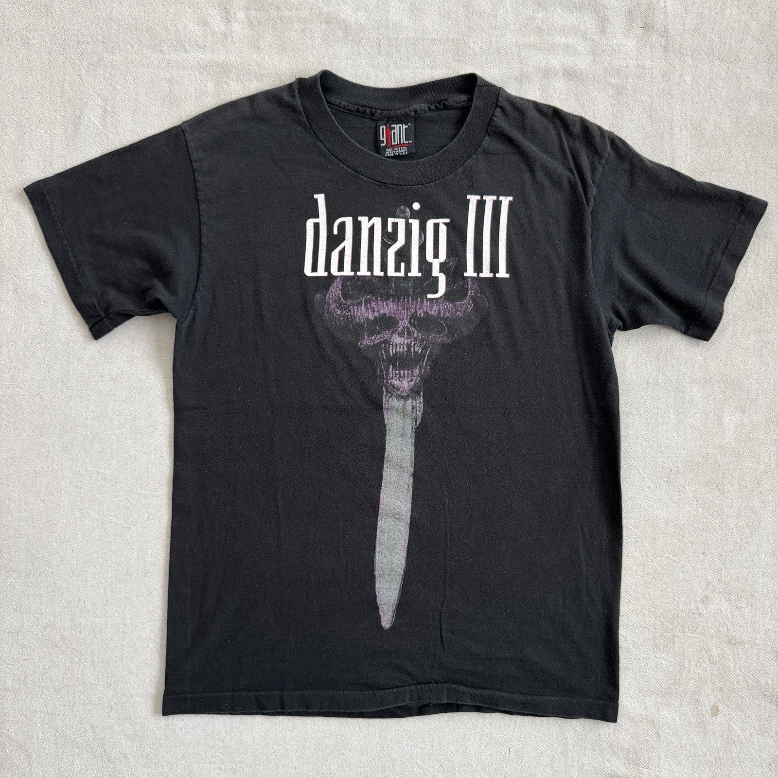 Giant Vintage 90s Danzig III How The Gods Kill T Shirt L Black USA Size US L / EU 52-54 / 3 - 1 Thumbnail