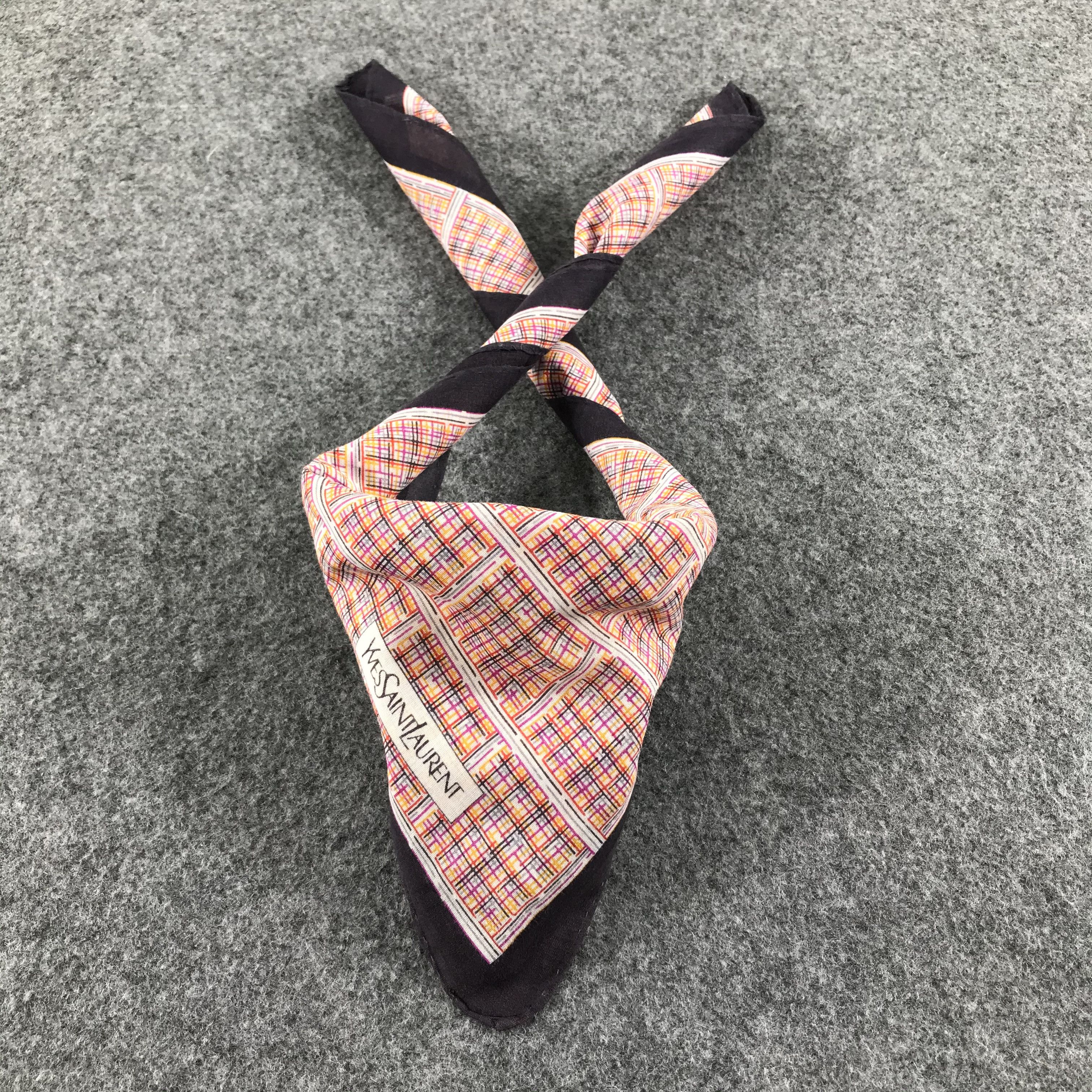 Yves Saint Laurent Yves Saint Laurent Handkerchief Neckerchief Bandana H365 Size ONE SIZE - 2 Thumbnail