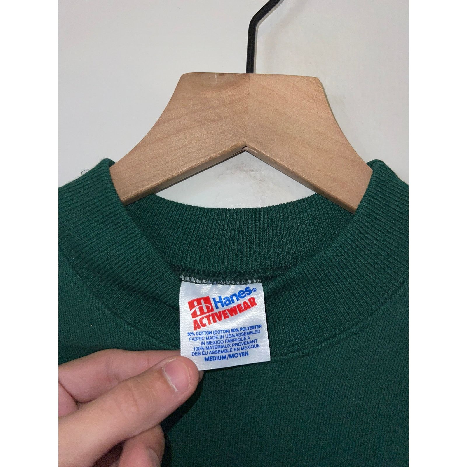 Hanes 90s Steamboat Colorado Green Cat Winter Snow Sweatshirt M Size US M / EU 48-50 / 2 - 8 Thumbnail