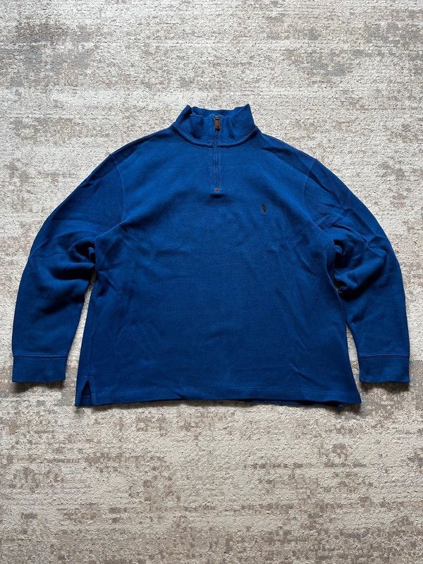 Polo Ralph Lauren Polo Ralph Lauren 1/4 Zip Neck Sweatshirt Blue Small Pony Size US L / EU 52-54 / 3 - 1 Thumbnail