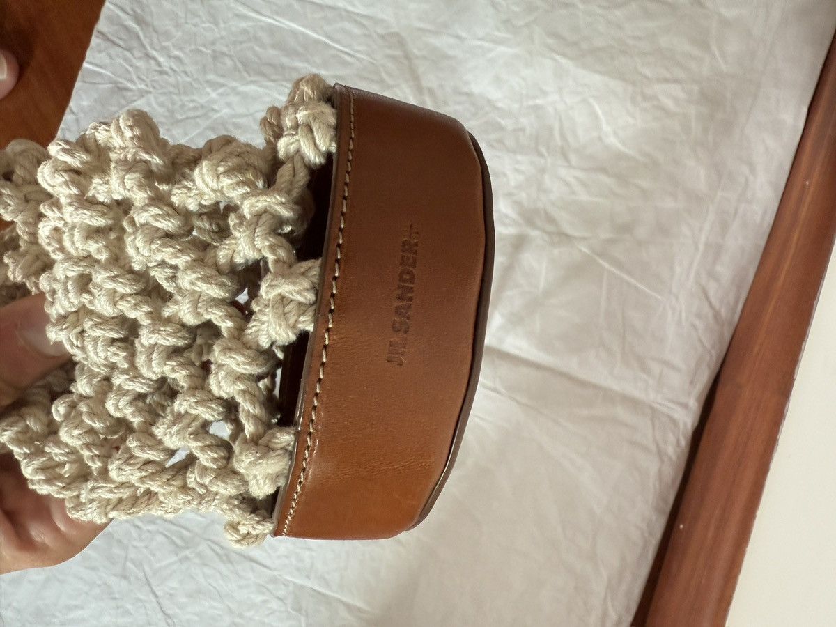Jil Sander Mini crochet-leather bag Size ONE SIZE - 6 Thumbnail