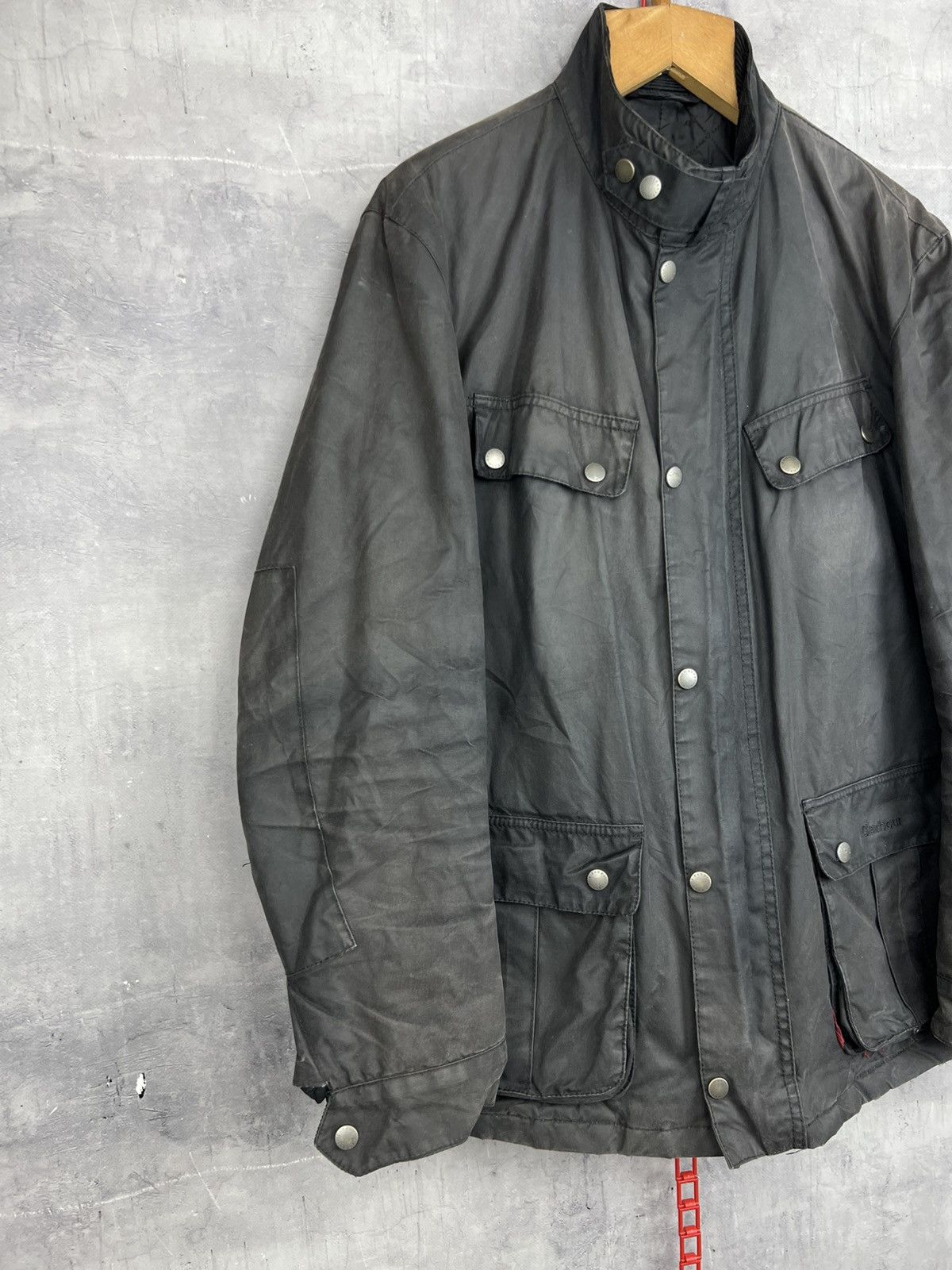 Barbour Barbour International Wax Jacket Men's Size L Black Bomber Size US L / EU 52-54 / 3 - 4 Thumbnail