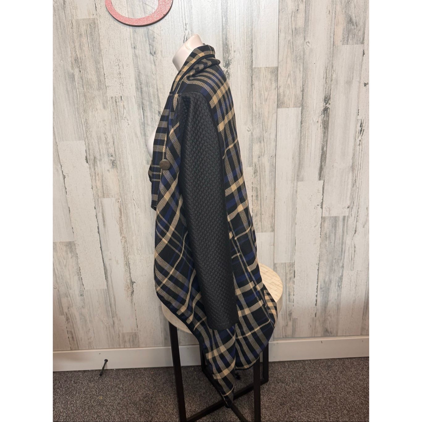 MoMA Dilay Moda Plaid Open Front Cardigan Jacket Size Small Size S / US 4 / IT 40 - 5 Thumbnail