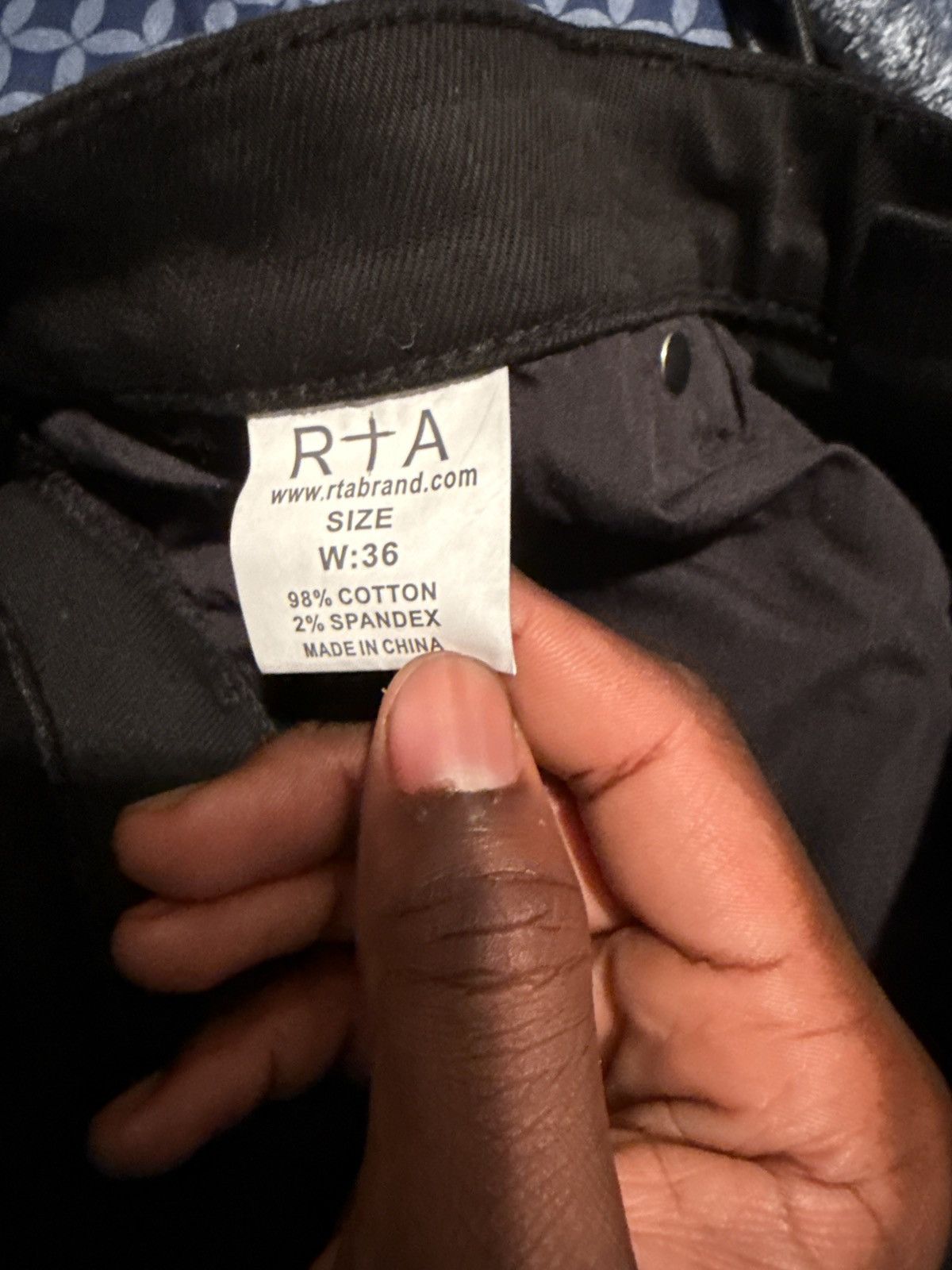 Rta BRYANT SKINNY JEAN | BLACK REST IN PEACE Size US 36 / EU 52 - 6 Thumbnail