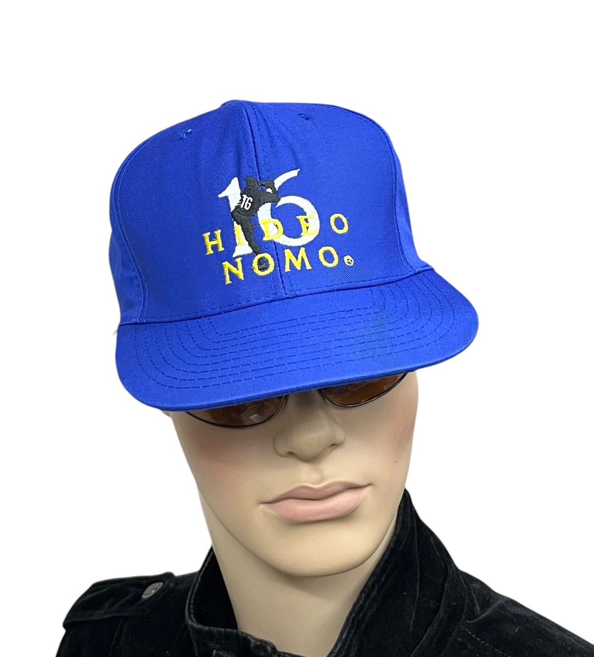 MLB 🔥VERY RARE🔥Vintage 90’s MLB DODGERS HIDEO NOMO Nissin Hat Size ONE SIZE - 1 Thumbnail