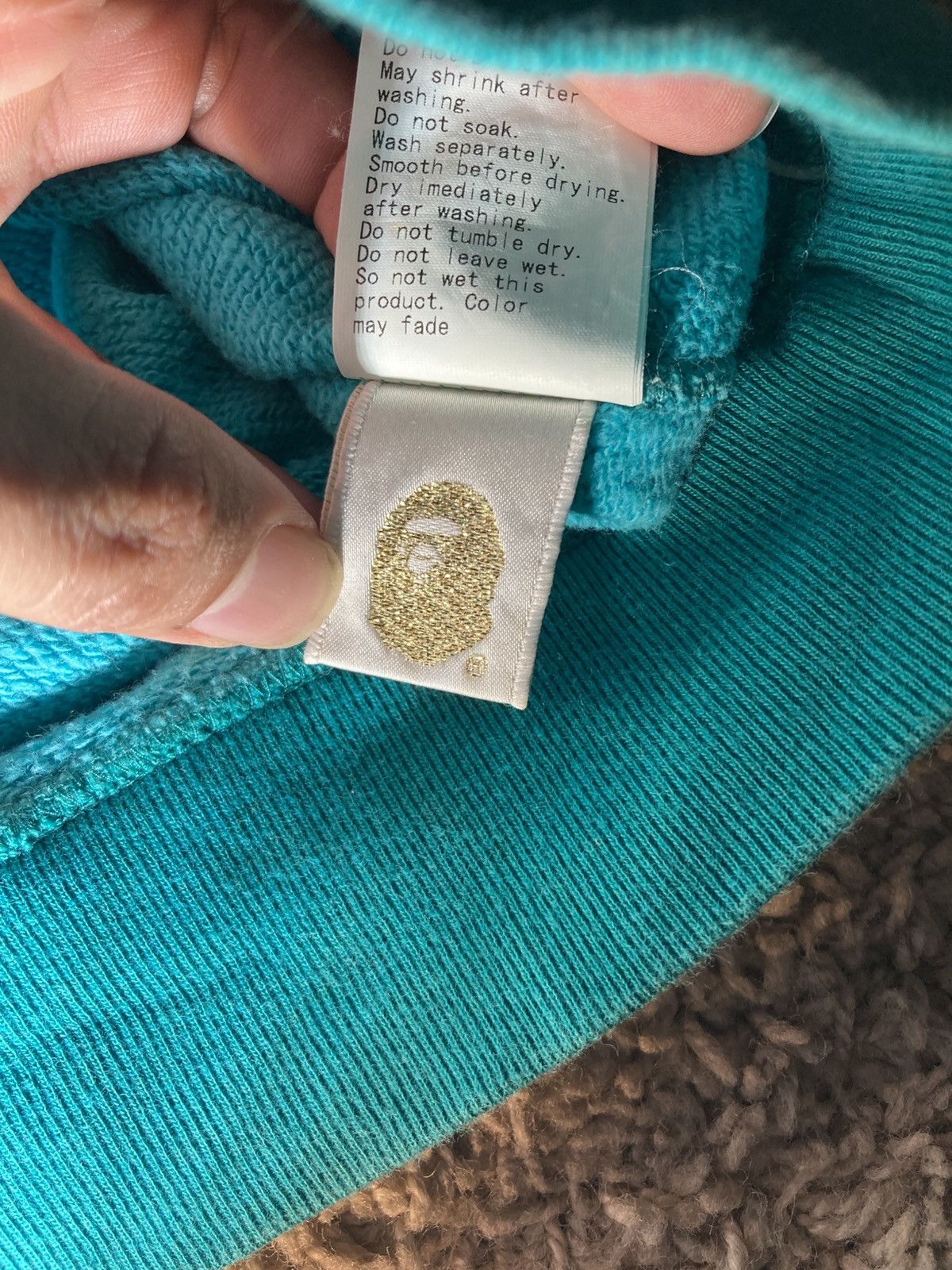 Bape 2008 Bape Full Zip Hoodie Teal Logo Mania Camo Blue OG Nigo Size US L / EU 52-54 / 3 - 11 Thumbnail