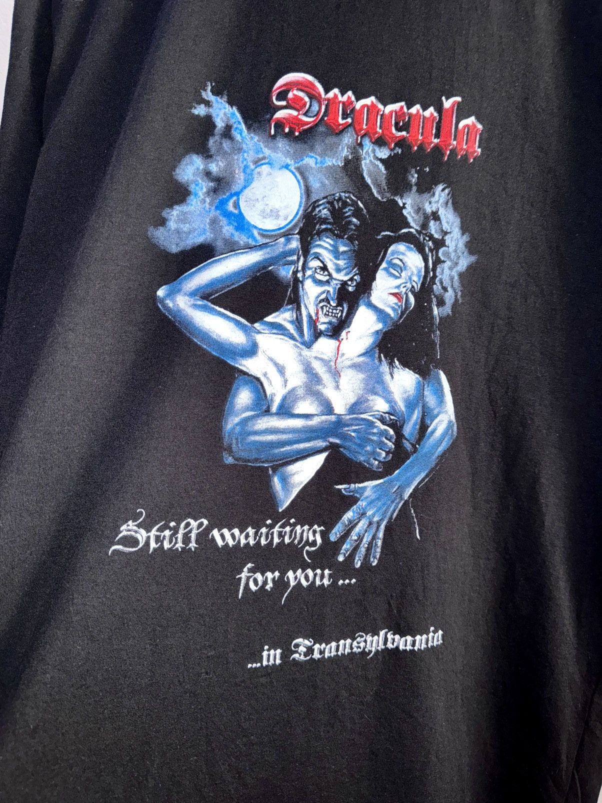 Vintage Vintage 90s Dracula T-Shirt | Gothic Horror | Oversized Size US XXL / EU 58 / 5 - 1 Thumbnail