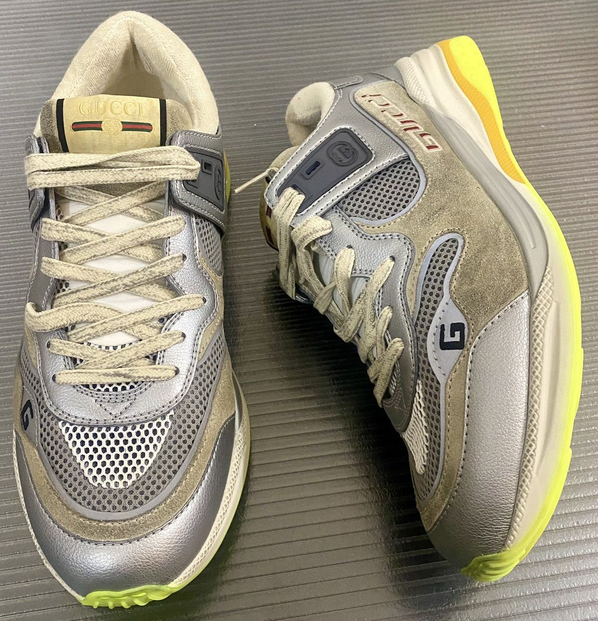 Gucci Gucci 🇮🇹 Lavaredo Fab grey Ultrapace sneakers 9uk NEW Size US 10 / EU 43 - 9 Thumbnail