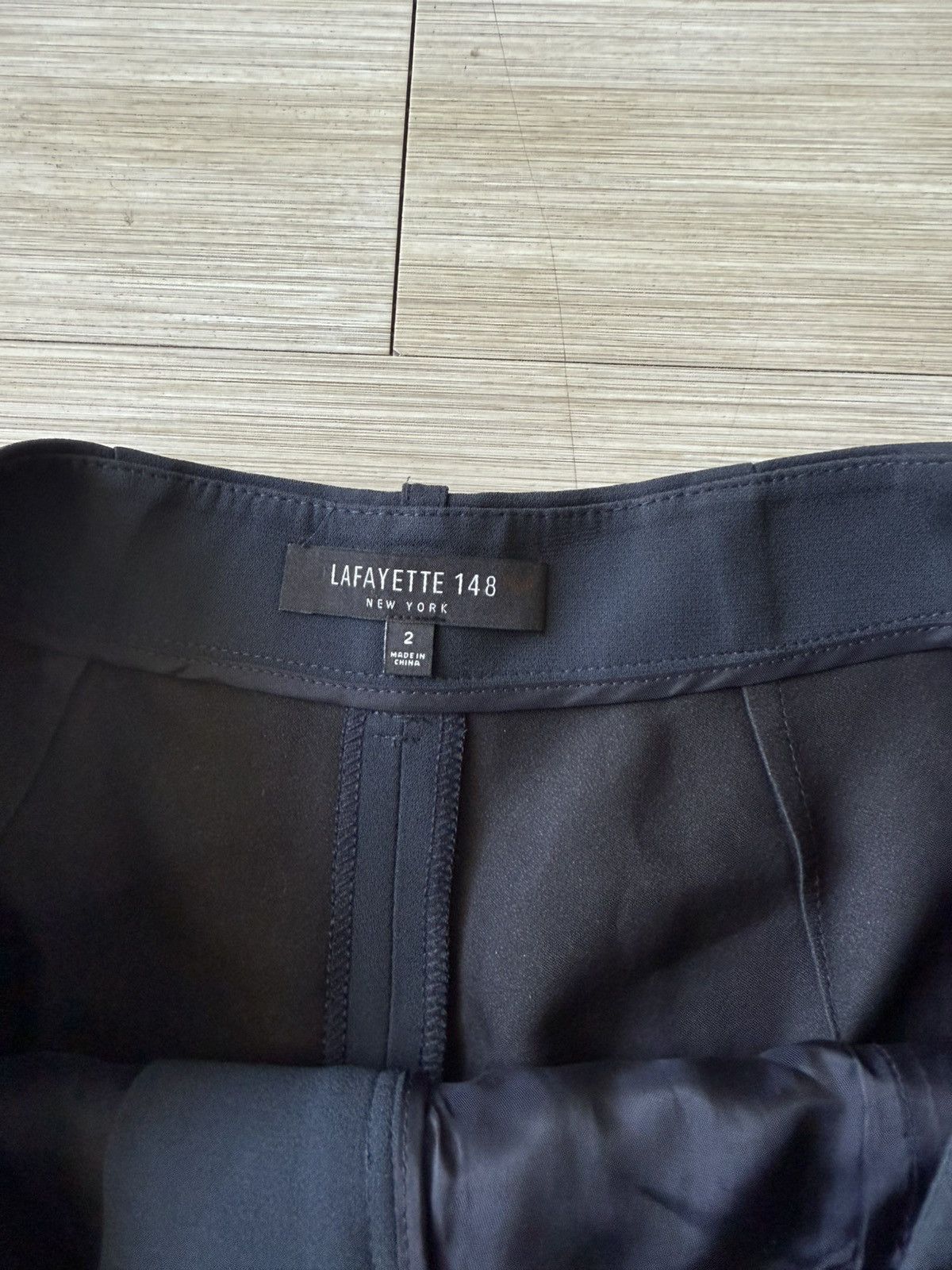 Lafayette 148 Lafayette 148 New York blue dress wide leg pants size 2 Size 26" / US 2 / IT 38 - 4 Thumbnail