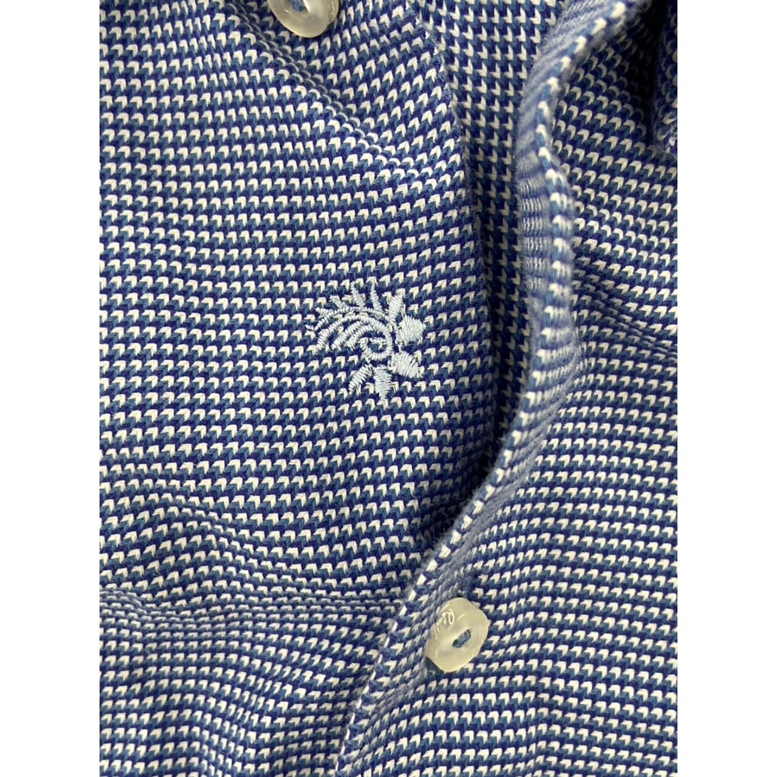 Robert Graham Robert Graham Shirt Adult 42/16.5 Blue 3D Pattern Button-Front Long Sleeve Mens Colorful Logo 100% Cotton Regular Fit Size US L / EU 52-54 / 3 - 4 Thumbnail