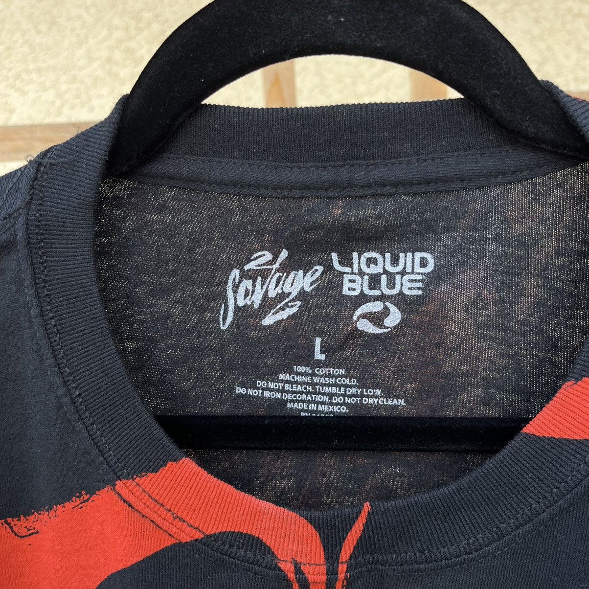 21 Savage × J. Cole × Liquid Blue 21 Savage Liquid Blue Bloody Knife All-Over T-Shirt Size US L / EU 52-54 / 3 - 3 Thumbnail