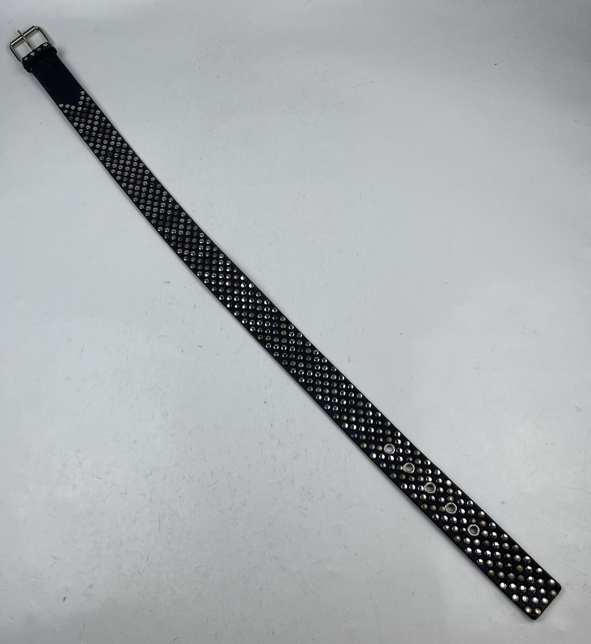 Other punk style studded leather belt tc36 Size 34 - 2 Thumbnail