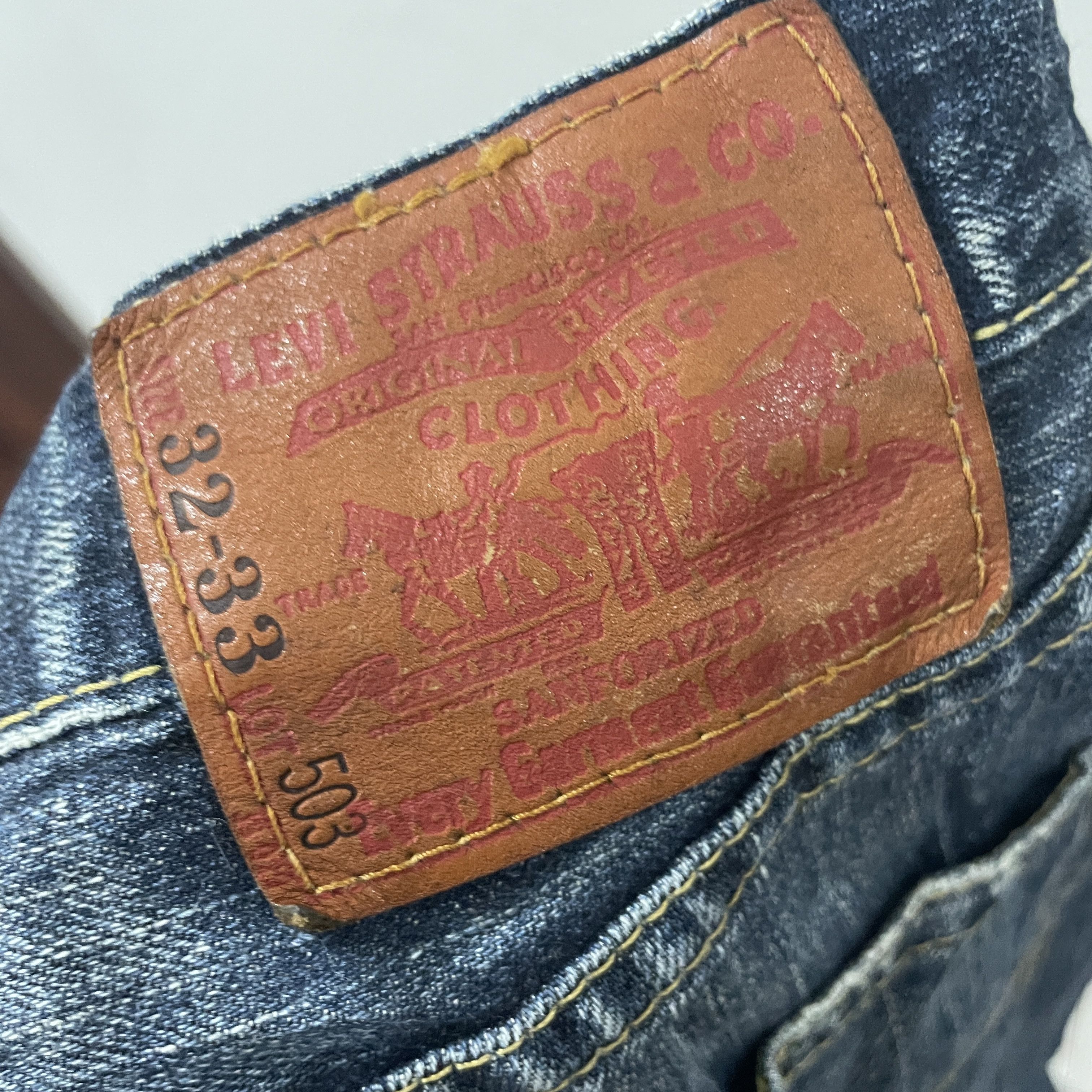 Levi's Vintage Y2k Levis Lot 503 Denim Jeans Size US 31 - 5 Thumbnail