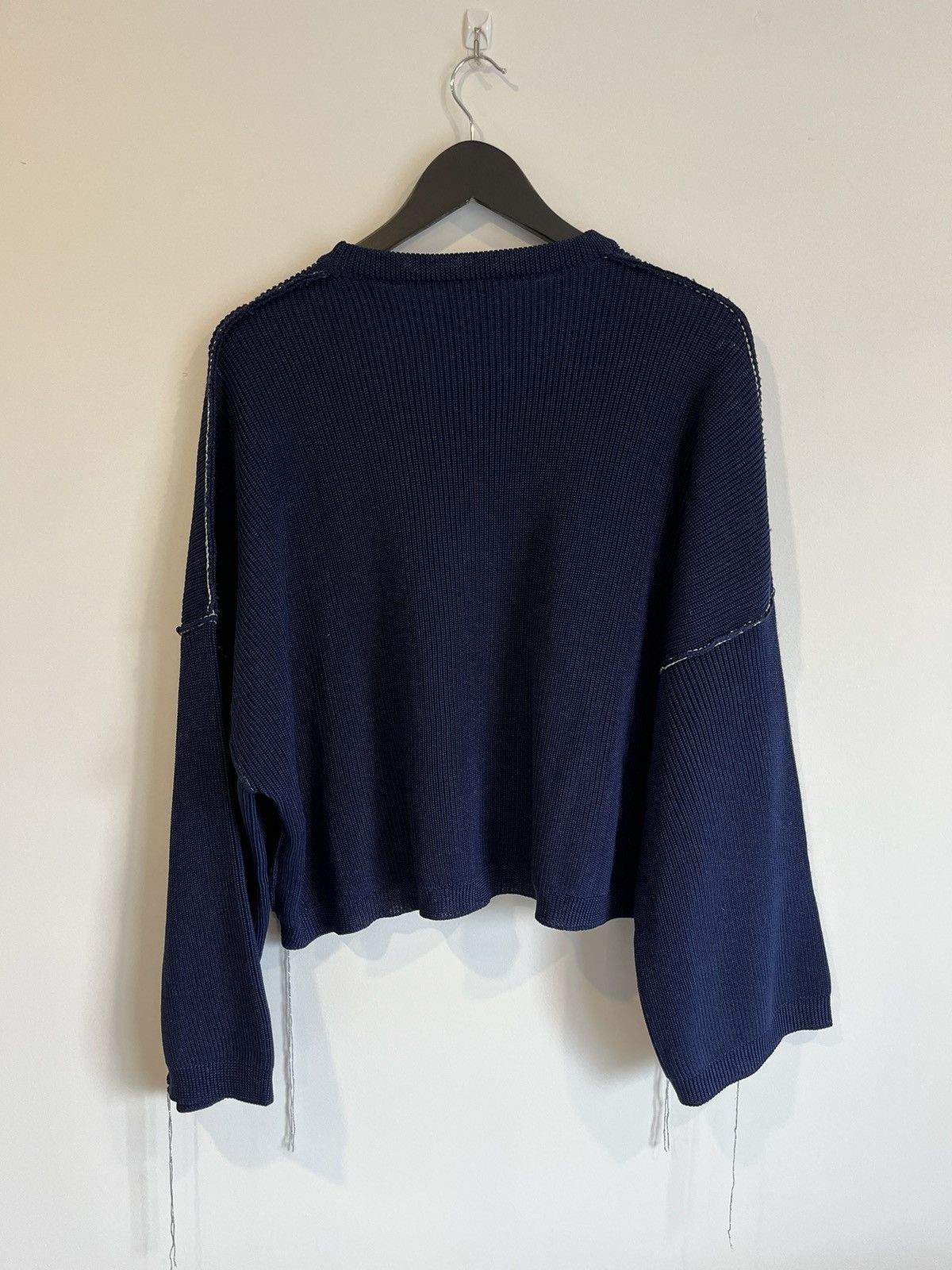 Raf Simons Oversized cropped RAF Simons “R” knit sweater! Size M Size US M / EU 48-50 / 2 - 3 Thumbnail
