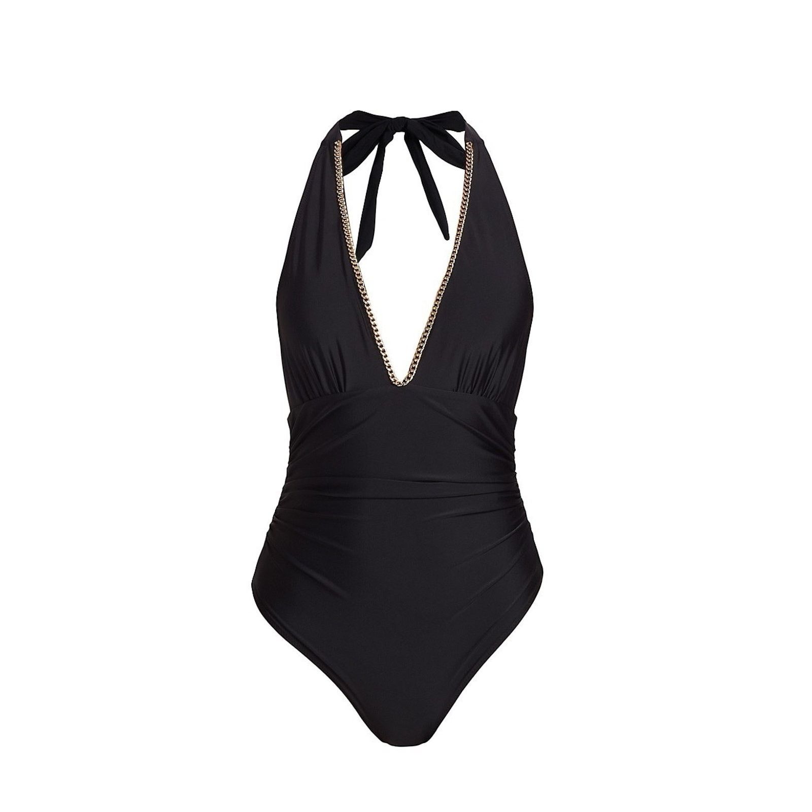 Generation Love NWT Generation Love Black Chain Once Piece Swimsuit M Size ONE SIZE - 1 Thumbnail