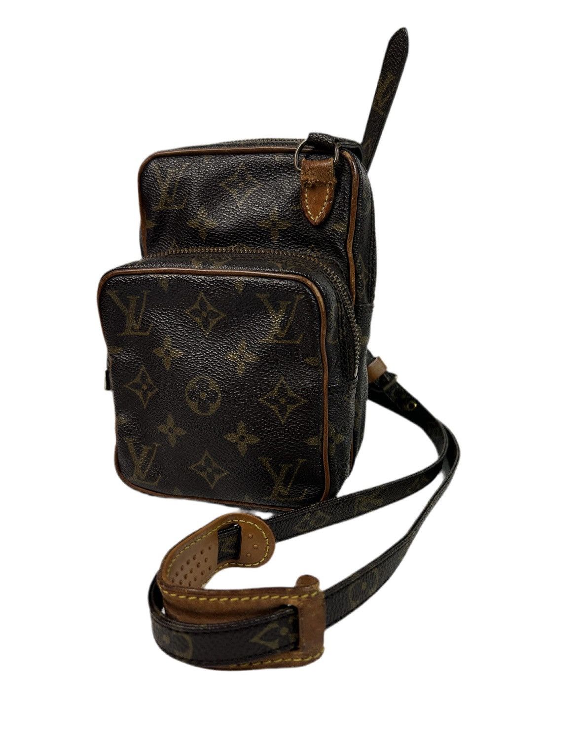Louis Vuitton Monogram Double Zip Crossbody Bag in Brown, Men's