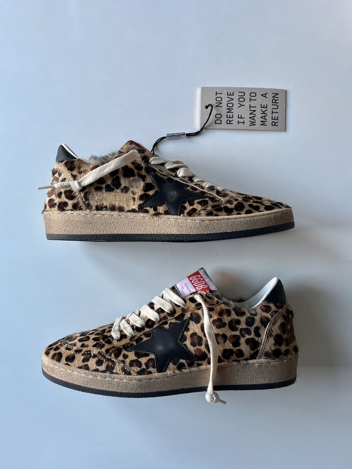 Golden Goose Ball Star Cheetah Print Size US 6 / IT 36 - 2 Thumbnail