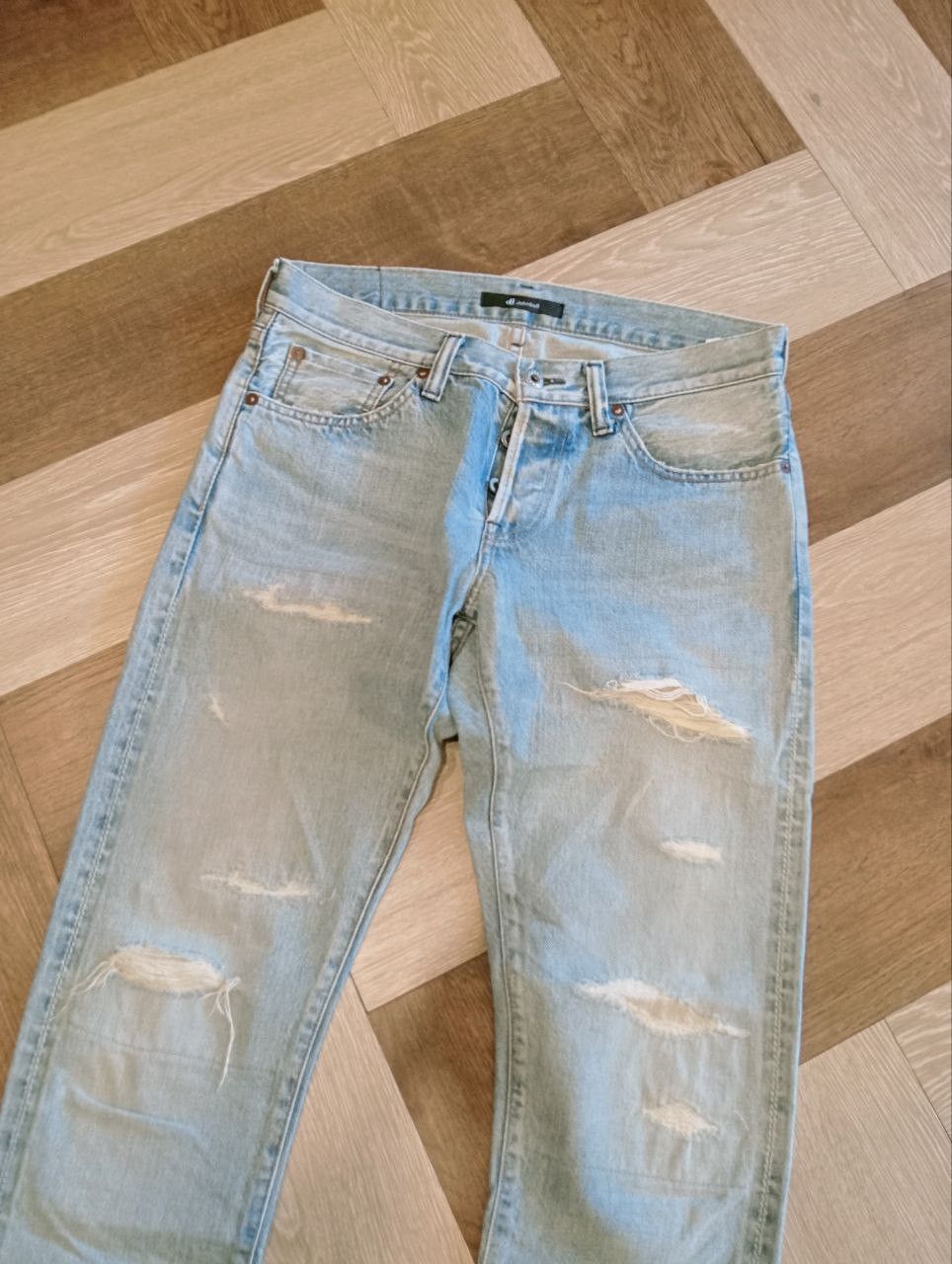 Johnbull JOHN BULL JAPAN SELVEDGE DISTRESSED JEANS - SIZE 30 Size US 30 / EU 46 - 3 Thumbnail