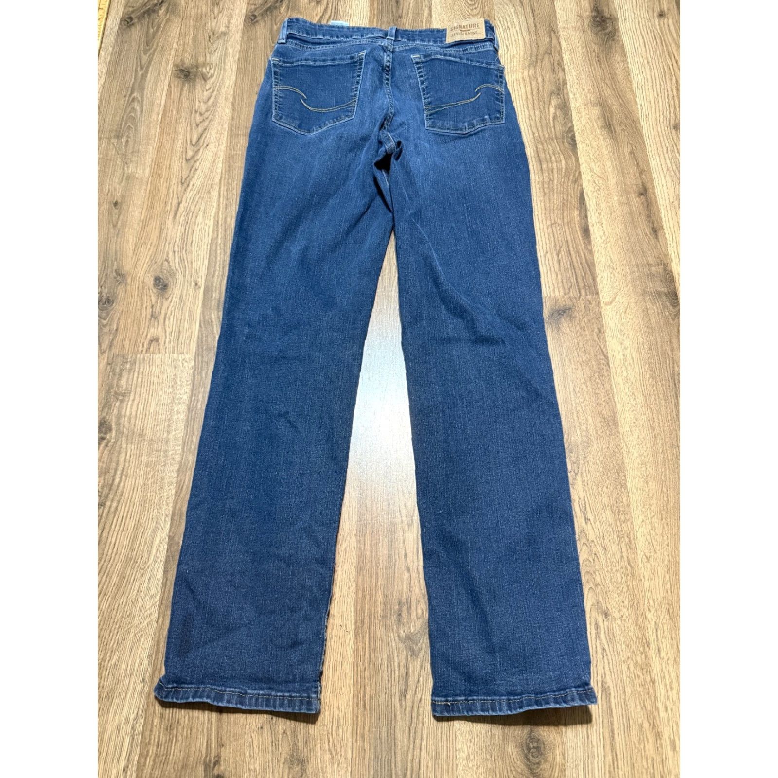 Levi's Levi's Jeans Women's Size 4S Blue Denim Mid Rise Straight 5-Pocket Pocket Regular Size 27" / US 4 / IT 40 - 2 Thumbnail