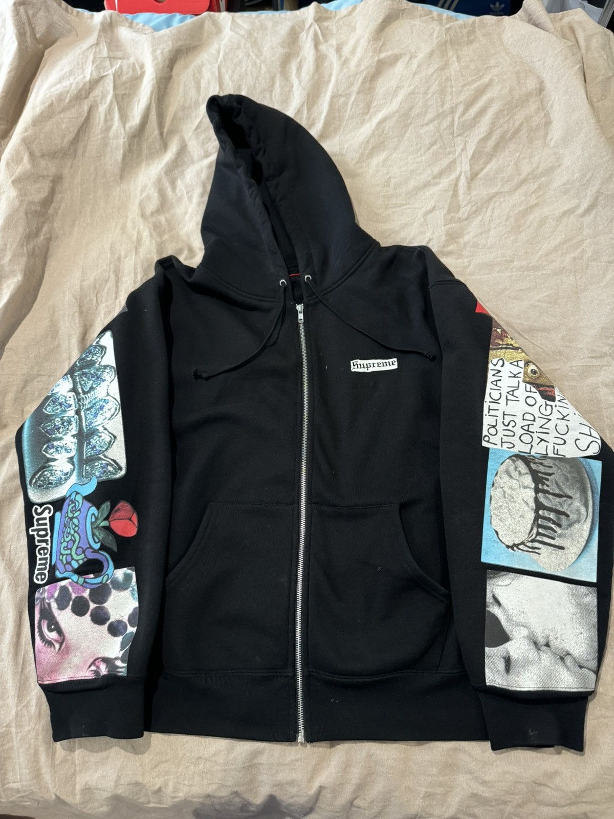 Pre-owned Supreme Spread Zip Up Hooded Sweatshirt Hoodie