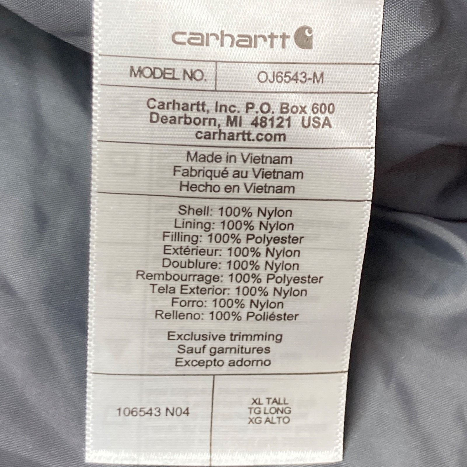 Carhartt Carhartt Rain Defender Hooded Puffer Jacket Mens XL TALL Size US XL / EU 56 / 4 - 10 Thumbnail
