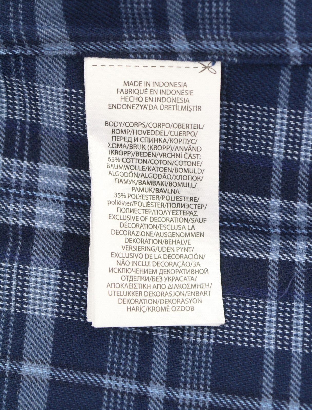 Ralph Lauren M Blue Custom Fit Performance Plaid Button Flannel 87010 Size US M / EU 48-50 / 2 - 9 Thumbnail