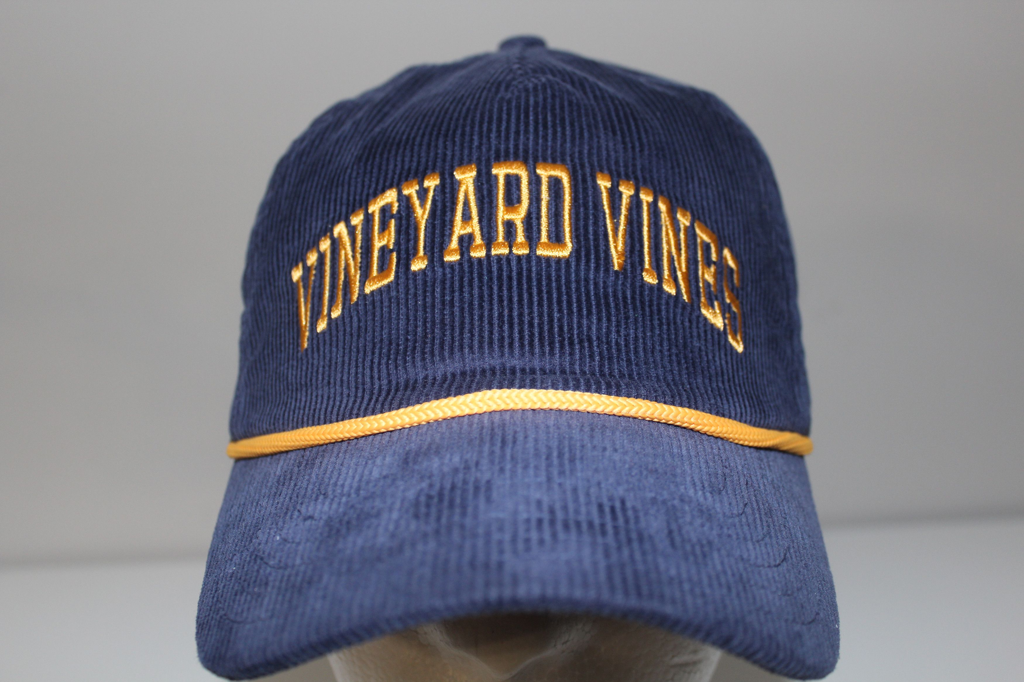 Vineyard Vines Vineyard Vines Blue Corduroy 5 Panel Snap Back Baseball Hat Size ONE SIZE - 1 Thumbnail