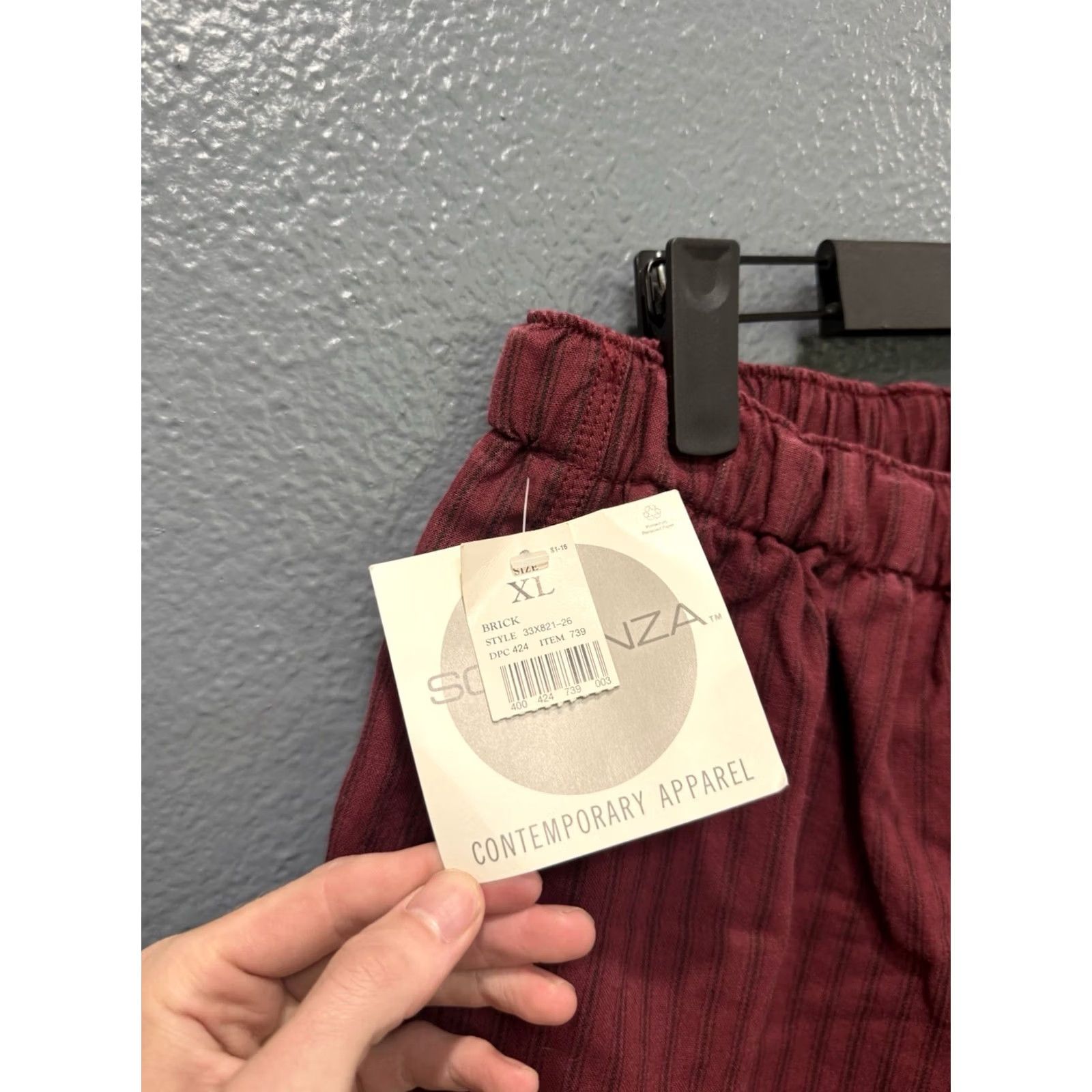 J Brand VINTAGE Brand New Sostanza Shorts XL Red Cotton 90’s Baggy Board Men’s Size US 36 / EU 52 - 3 Thumbnail