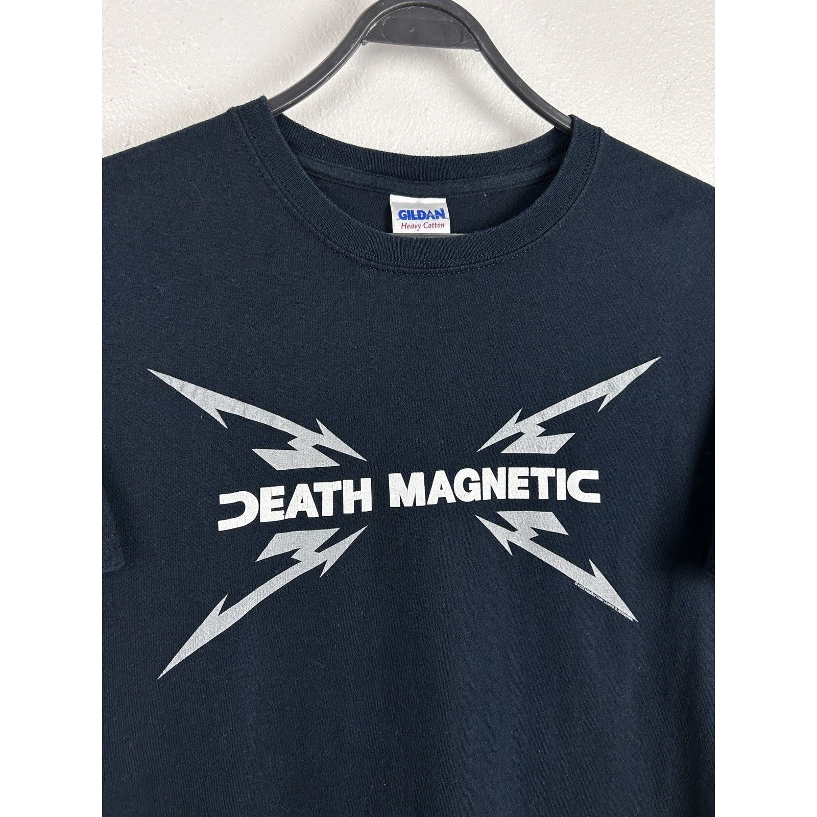Band Tees 00s Vintage Metallica 2008 Death Magnetic Sweden Flag Tee Size US S / EU 44-46 / 1 - 5 Thumbnail