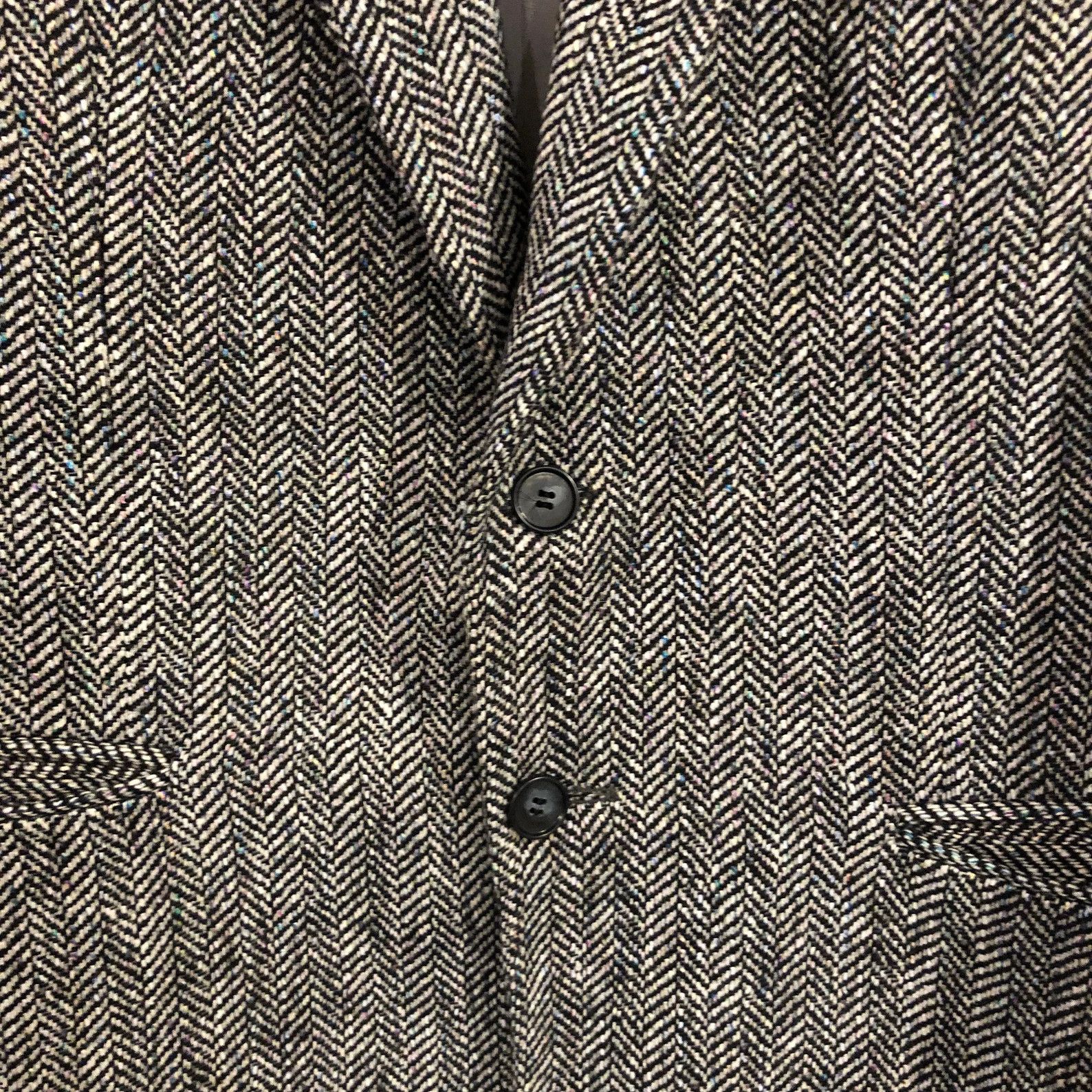 Givenchy Houndstooth Blazer Suit Tweed Wool Jacket Coat Size 42R - 3 Thumbnail